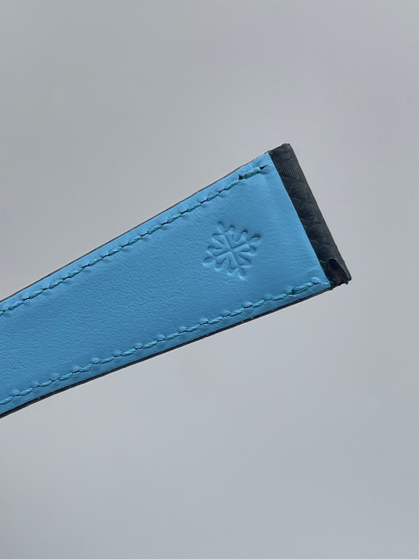 Patek Philippe Calatrava 6007G-011 cinturino pelle techno leather strap 22/16mm
