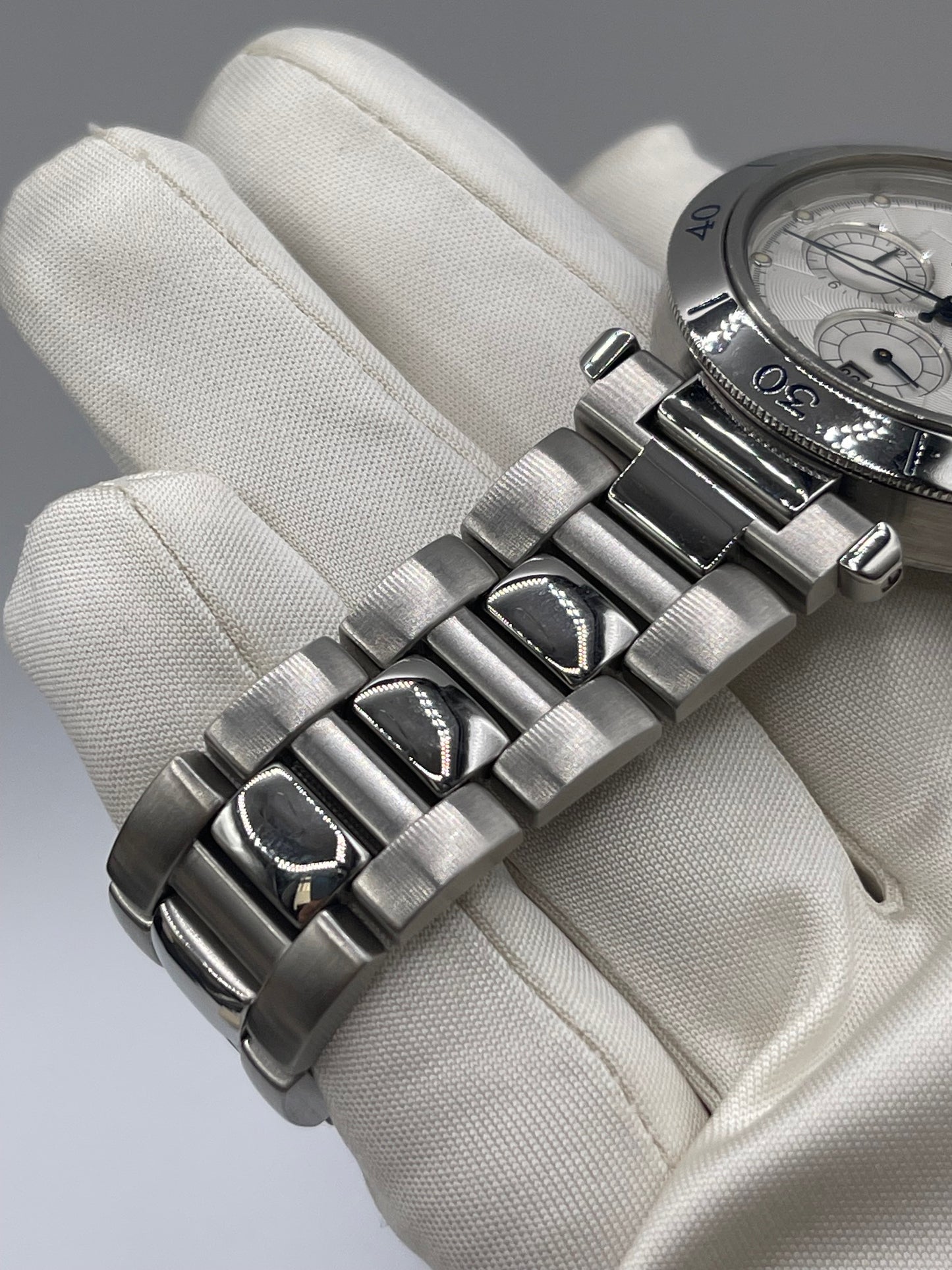 Cartier Pasha Chronograph Seatimer 38mm acciaio steel ref W31030H3 2113