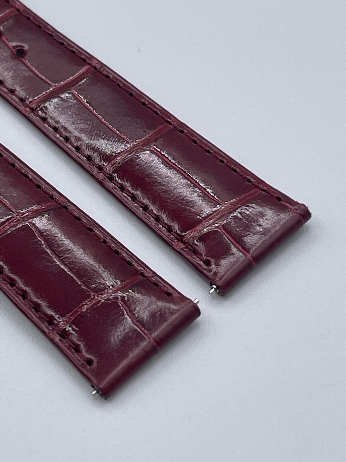 Cartier Tank cinturino alligatore rosso red alligator KD8TBY27 19/16mm