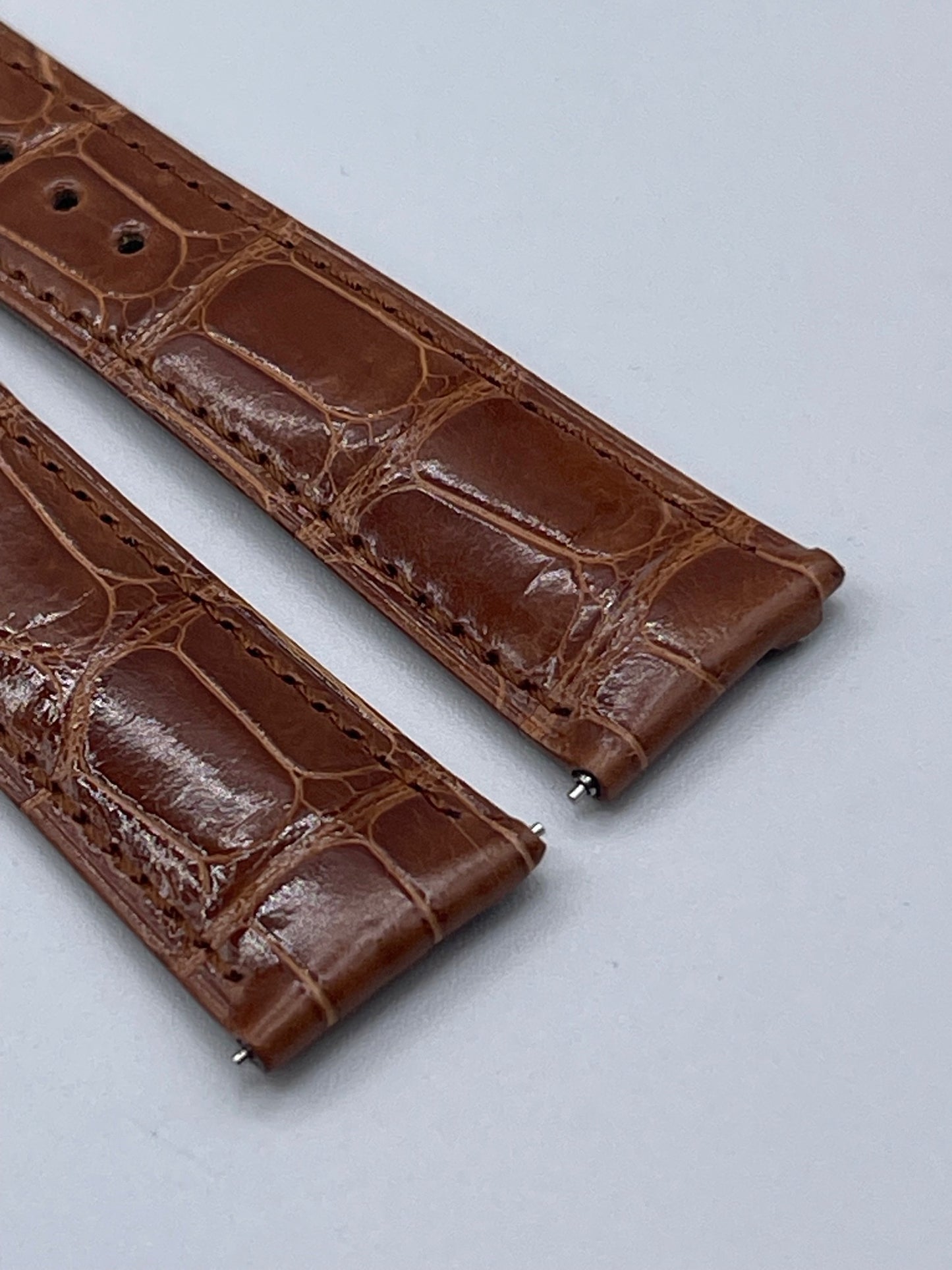 Cartier Tank cinturino alligatore marrone brown alligator KD8TAN58 19/16mm