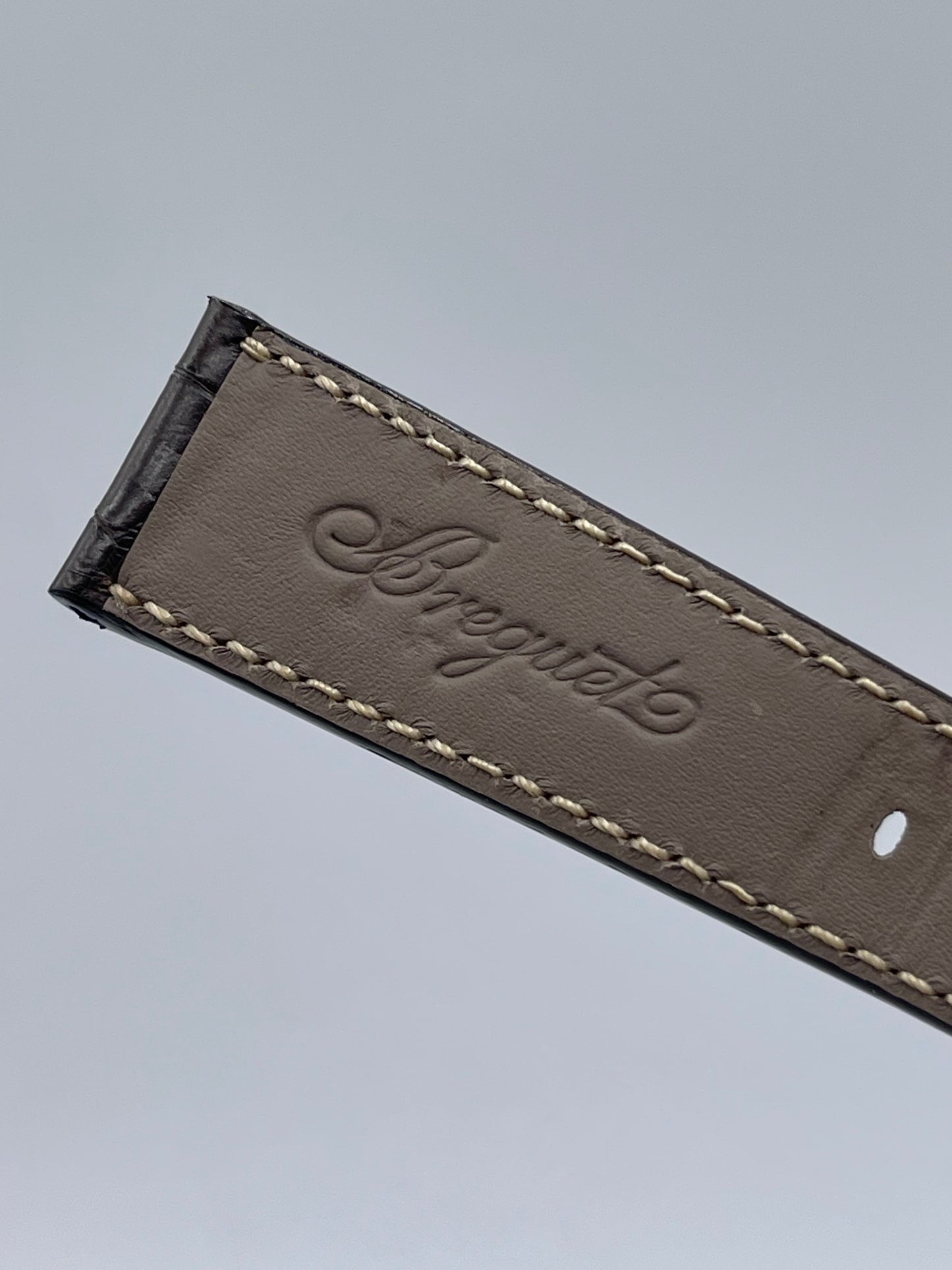 Breguet cinturino alligatore watch strap marrone scuro brown 22/18mm