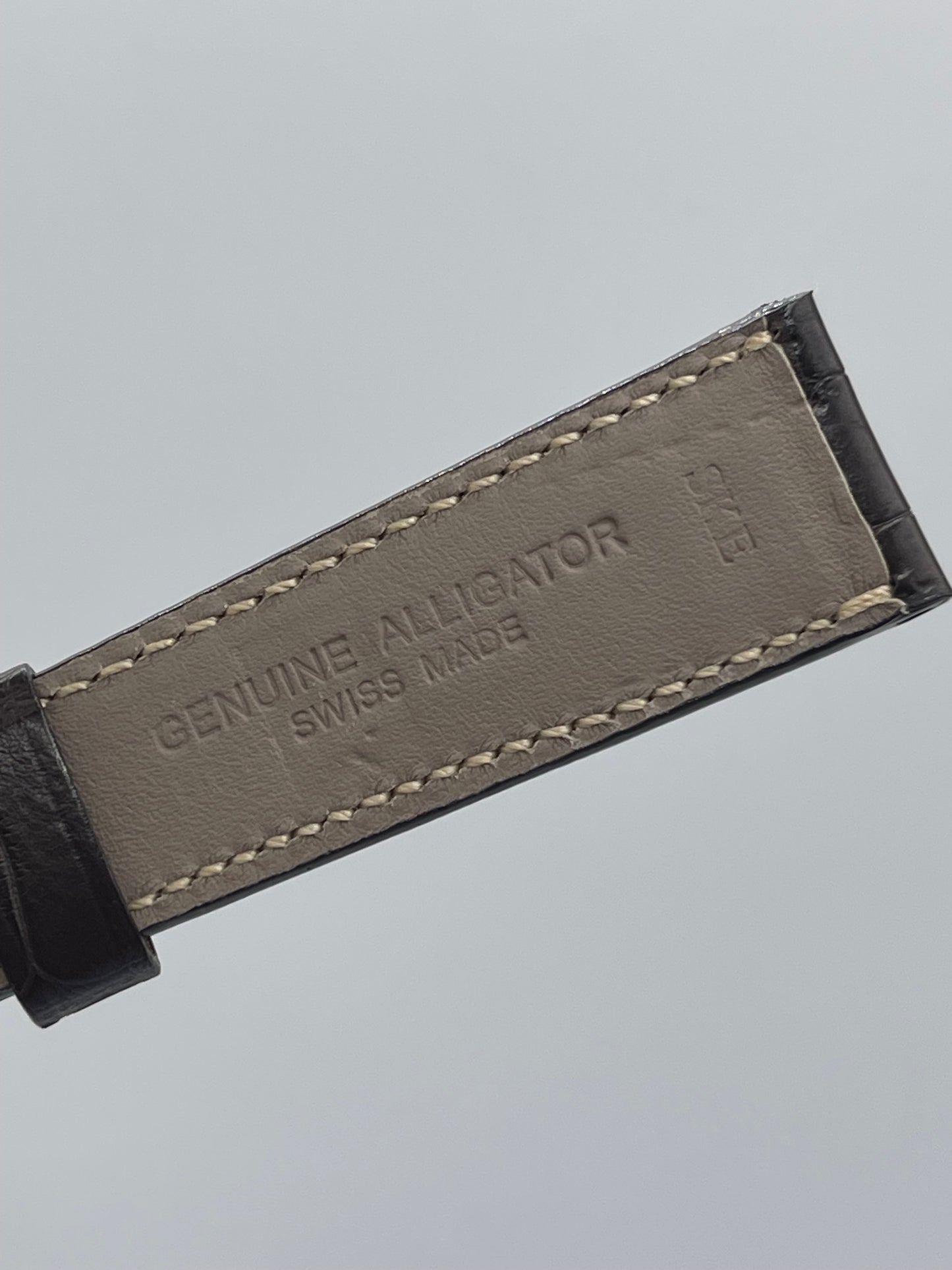 Breguet cinturino alligatore watch strap marrone scuro brown 22/18mm