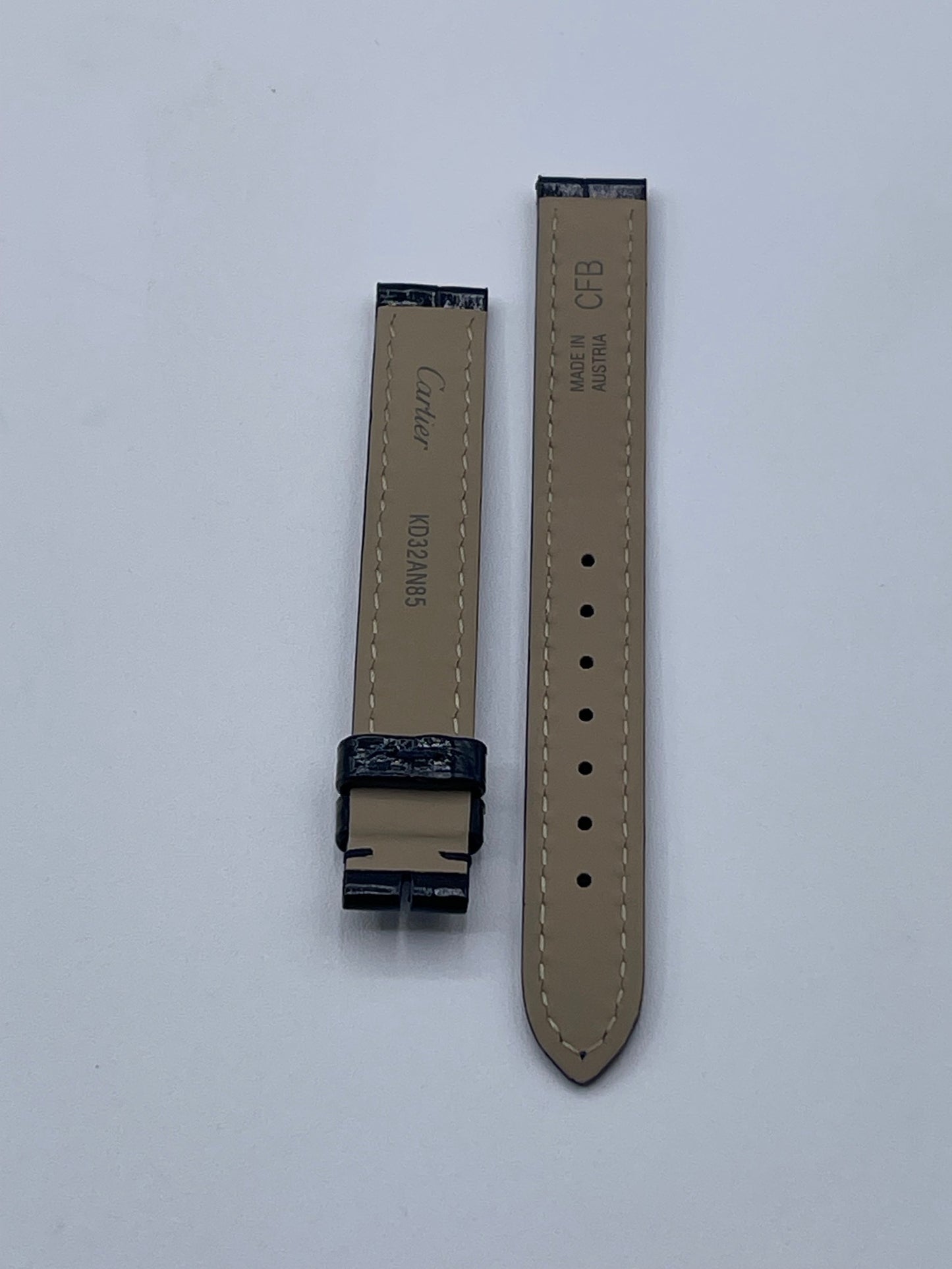 Cartier cinturino orologio alligatore dark blue KD32AN85 12/12
