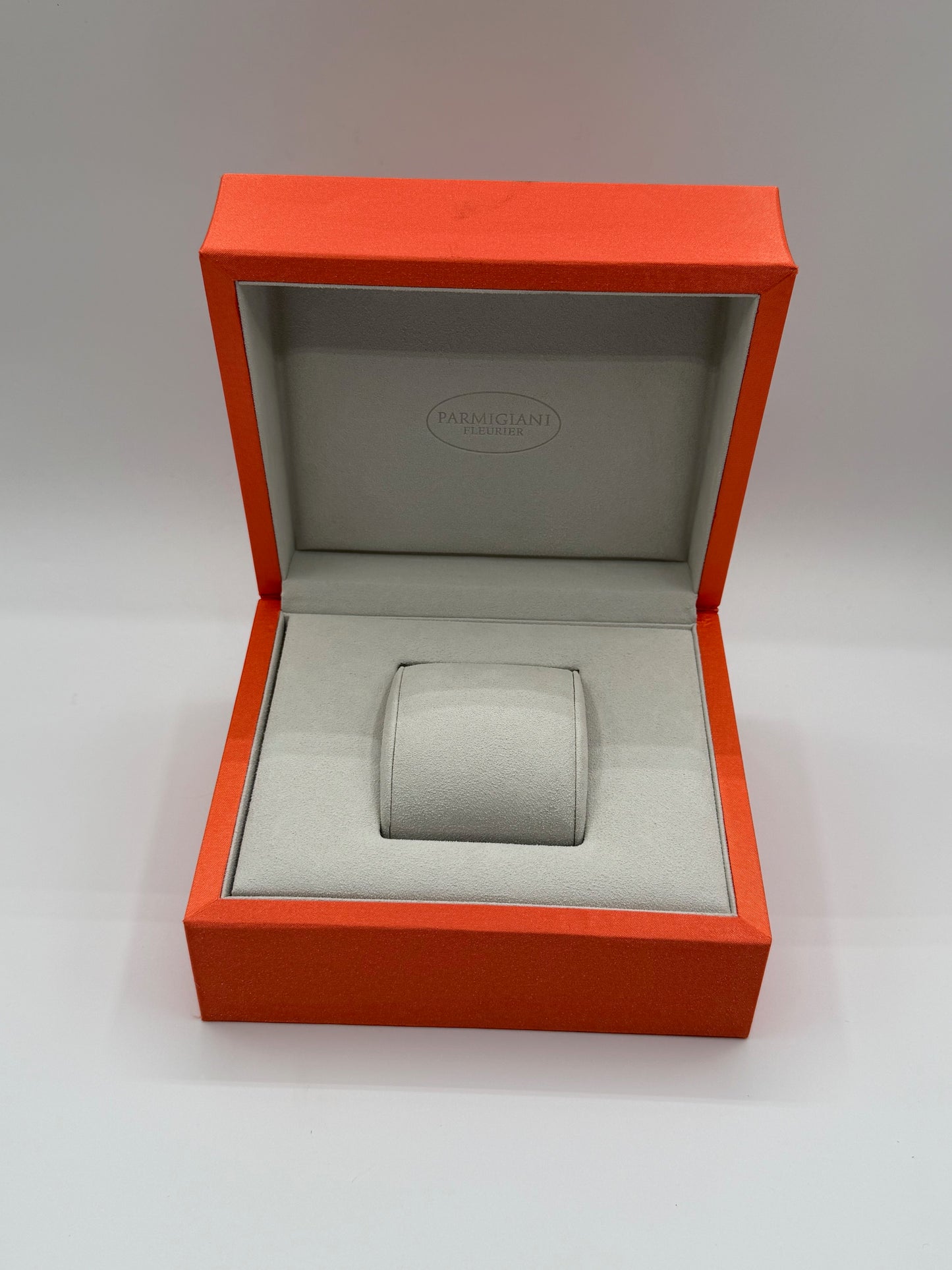 Parmigiani Fleurier scatola orologio watch box arancione orange