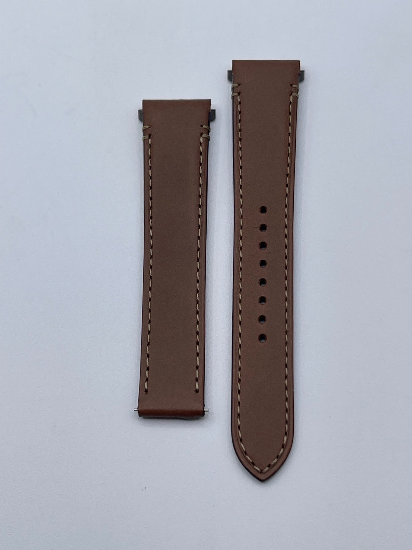 Cartier Santos cinturino orologio pelle vegetale marrone brown KDATLABL 18.5/16 L