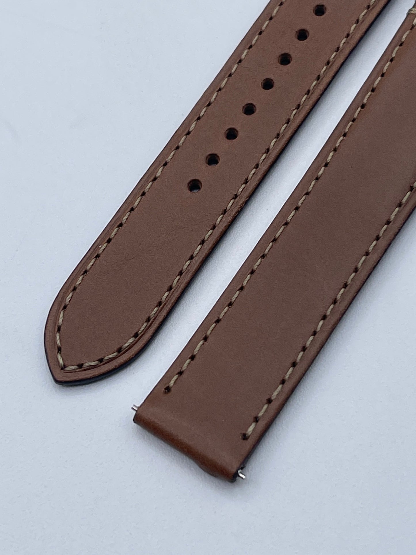 Cartier Santos cinturino orologio pelle vegetale marrone brown KDATLABL 18.5/16 L
