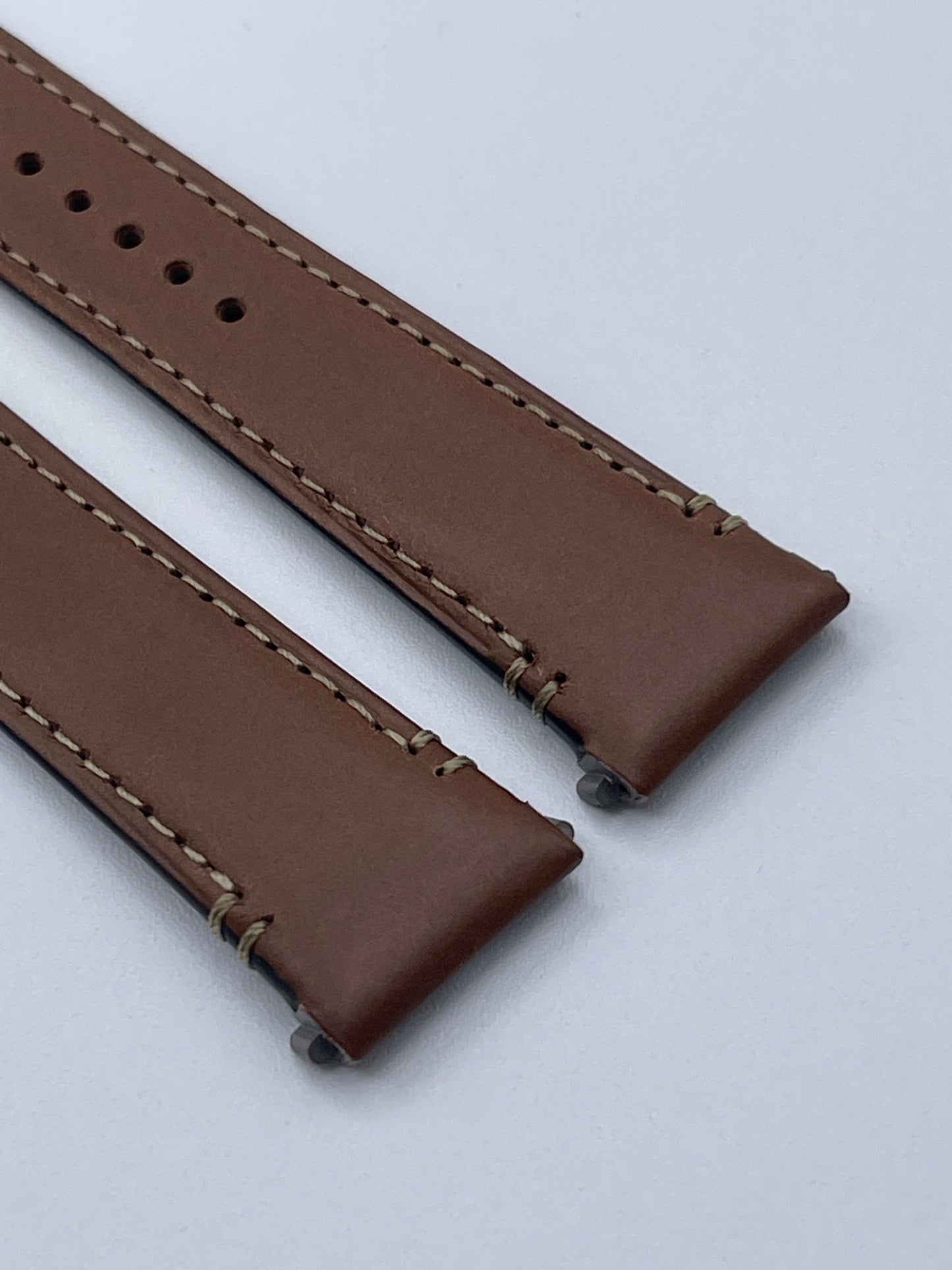 Cartier Santos cinturino orologio pelle vegetale marrone brown KDATLABL 18.5/16 L