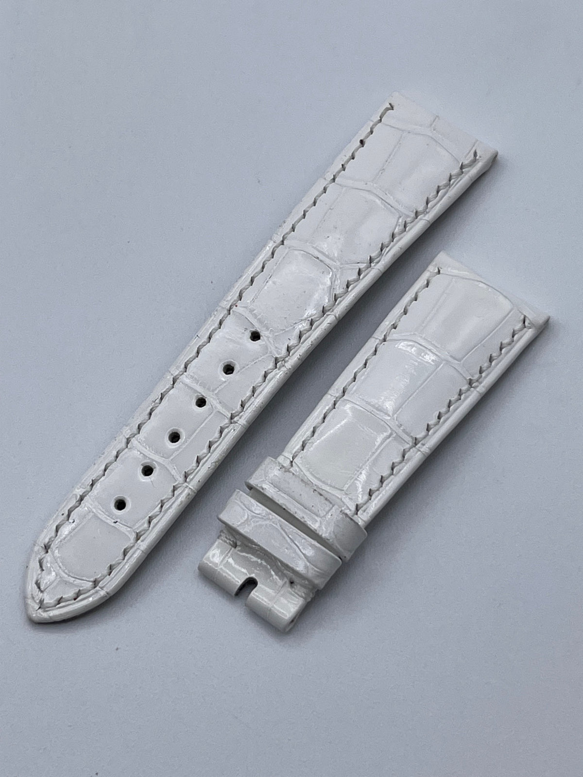 Audemars Piguet cinturino bianco white alligator strap 20/16mm