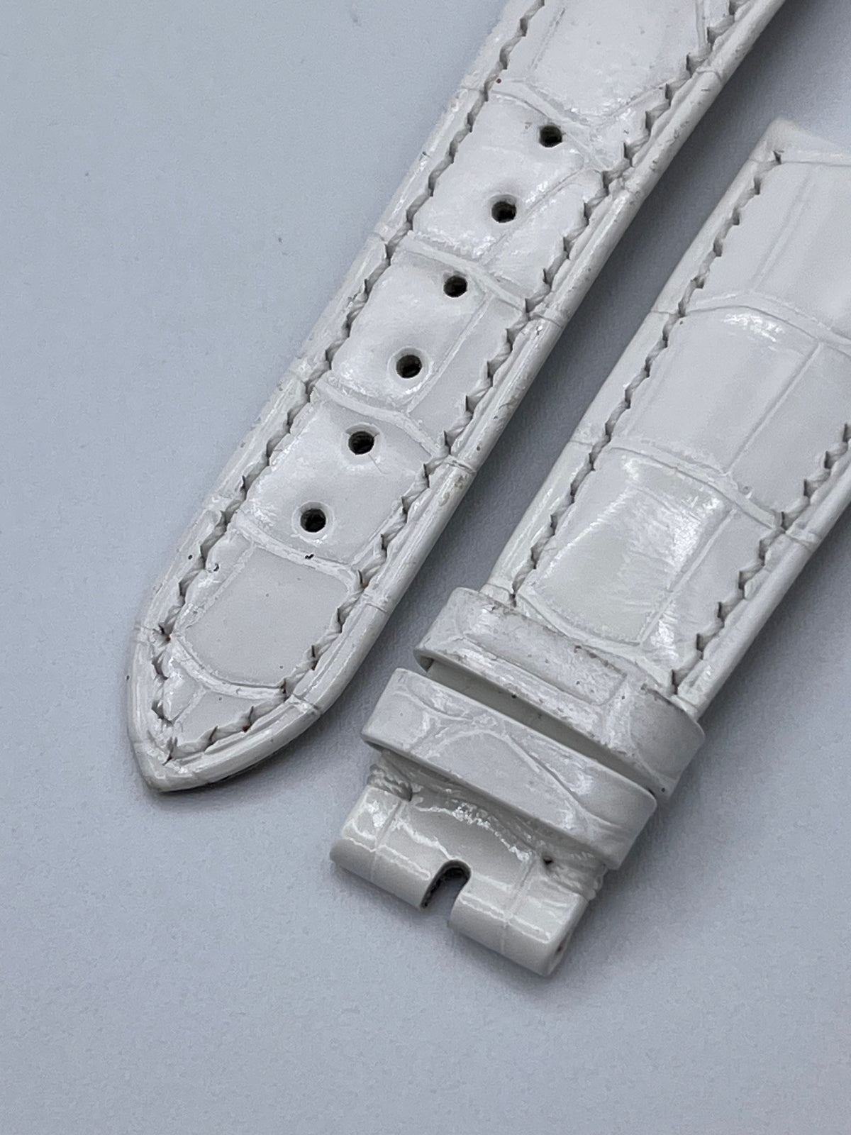 Audemars Piguet cinturino bianco white alligator strap 20/16mm