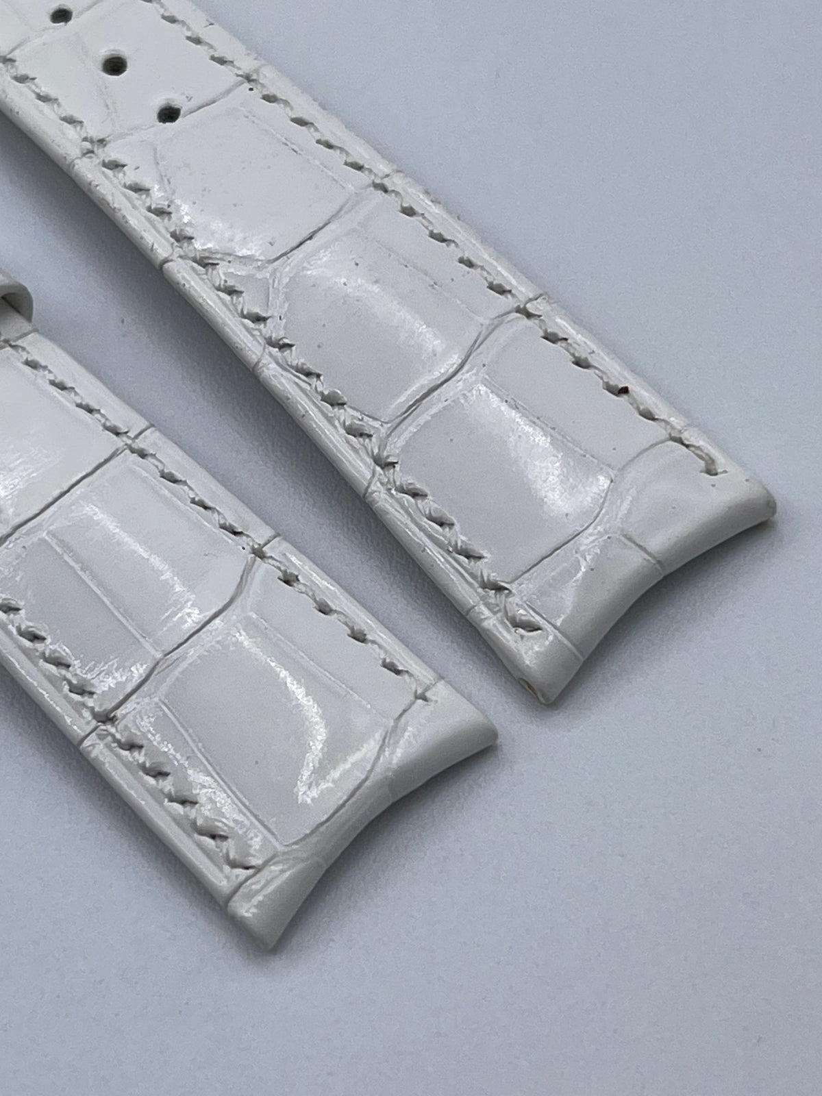Audemars Piguet cinturino bianco white alligator strap 20/16mm