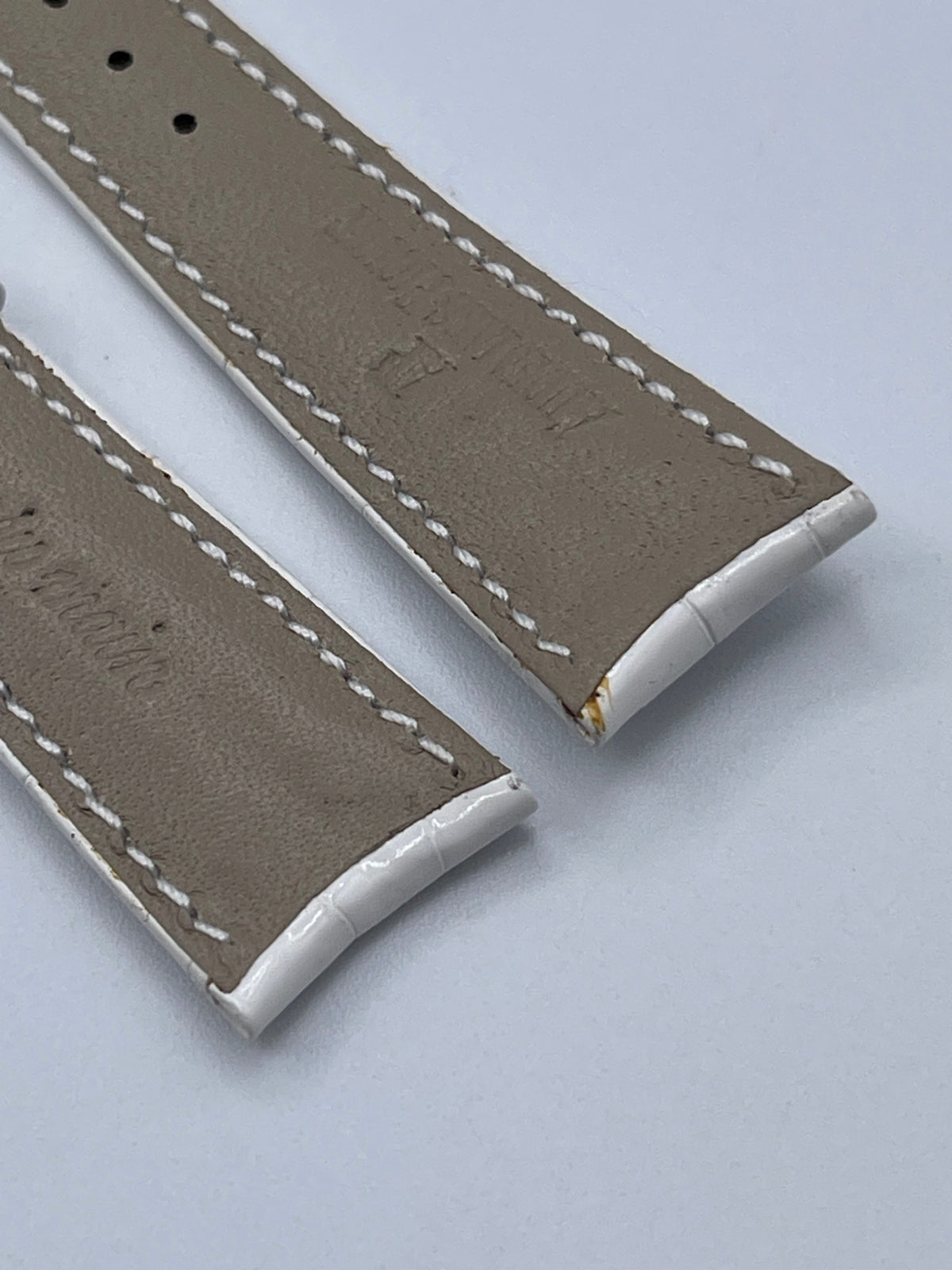 Audemars Piguet cinturino bianco white alligator strap 20/16mm