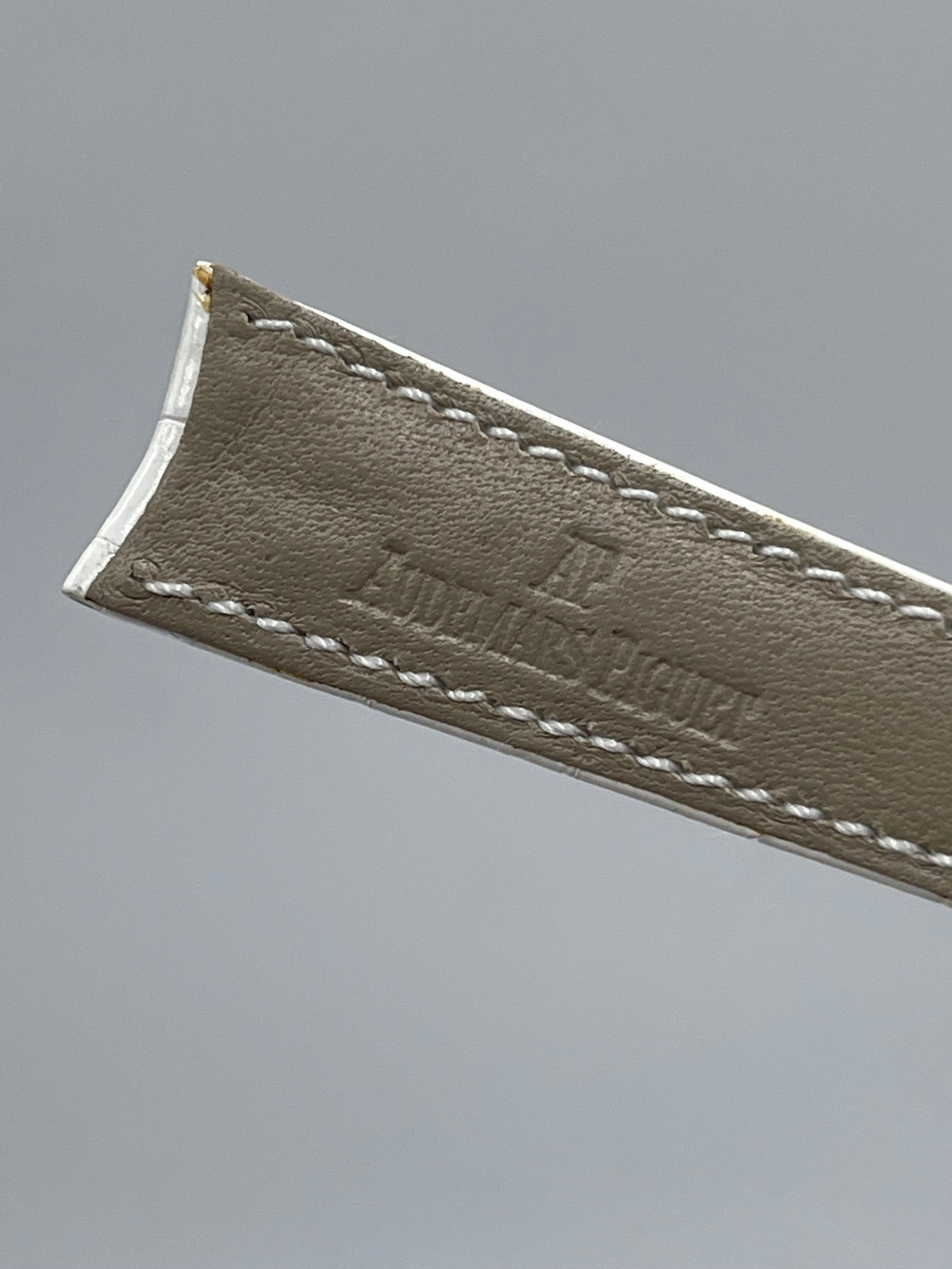 Audemars Piguet cinturino bianco white alligator strap 20/16mm