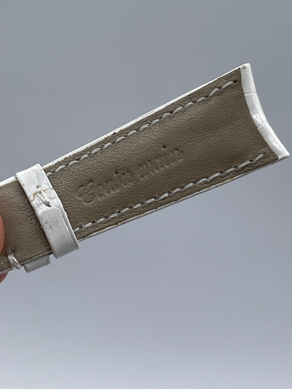Audemars Piguet cinturino bianco white alligator strap 20/16mm