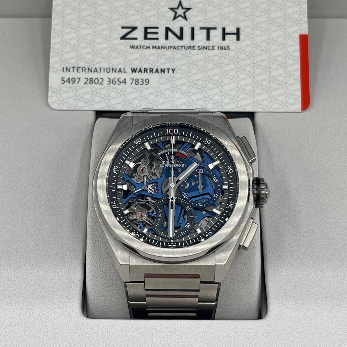 Zenith Defy El Primero 21 titanio 44mm ref 95.9002.9004/78.M9000 cal 9004