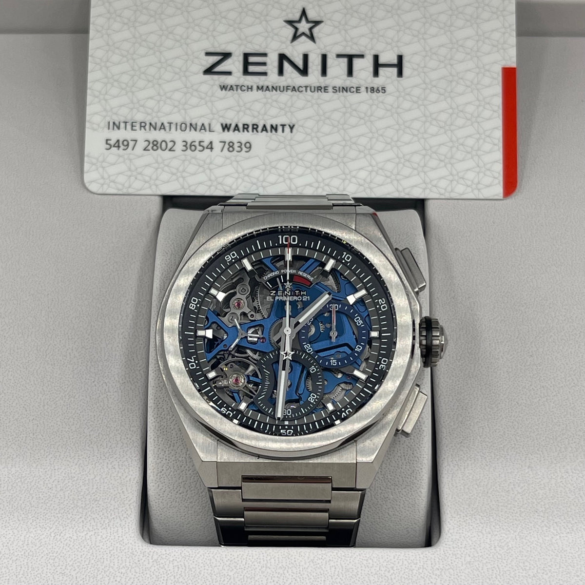 Zenith Defy El Primero 21 titanio 44mm ref 95.9002.9004/78.M9000 cal 9004