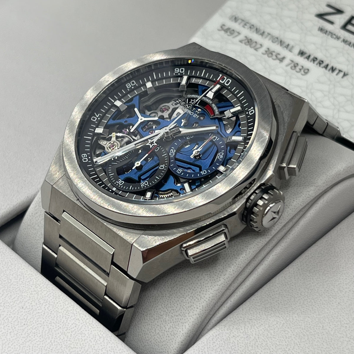 Zenith Defy El Primero 21 titanio 44mm ref 95.9002.9004/78.M9000 cal 9004