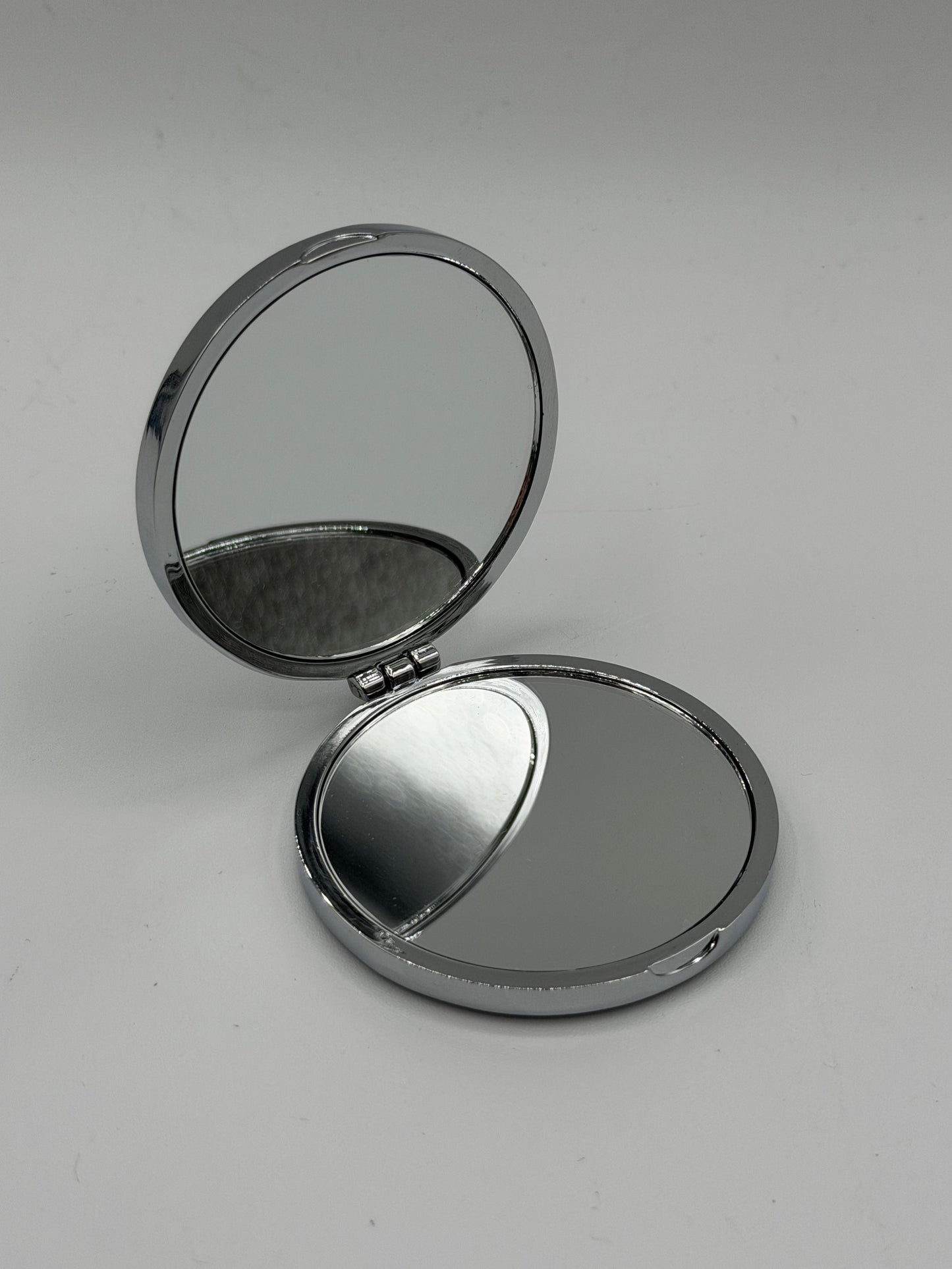Omega specchio rotondo acciaio steel round mirror