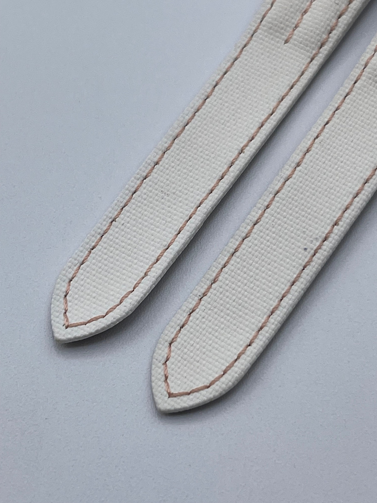 Cartier Santos cinturino orologio tessuto bianco white fabric KD93XV28 15.5/14mm