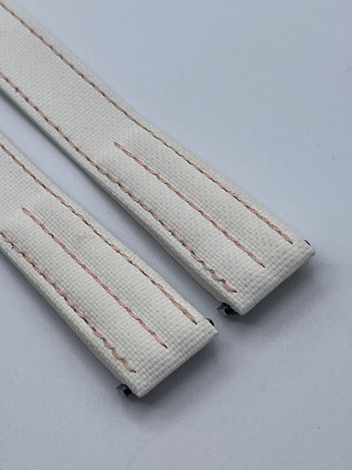Cartier Santos cinturino orologio tessuto bianco white fabric KD93XV28 15.5/14mm