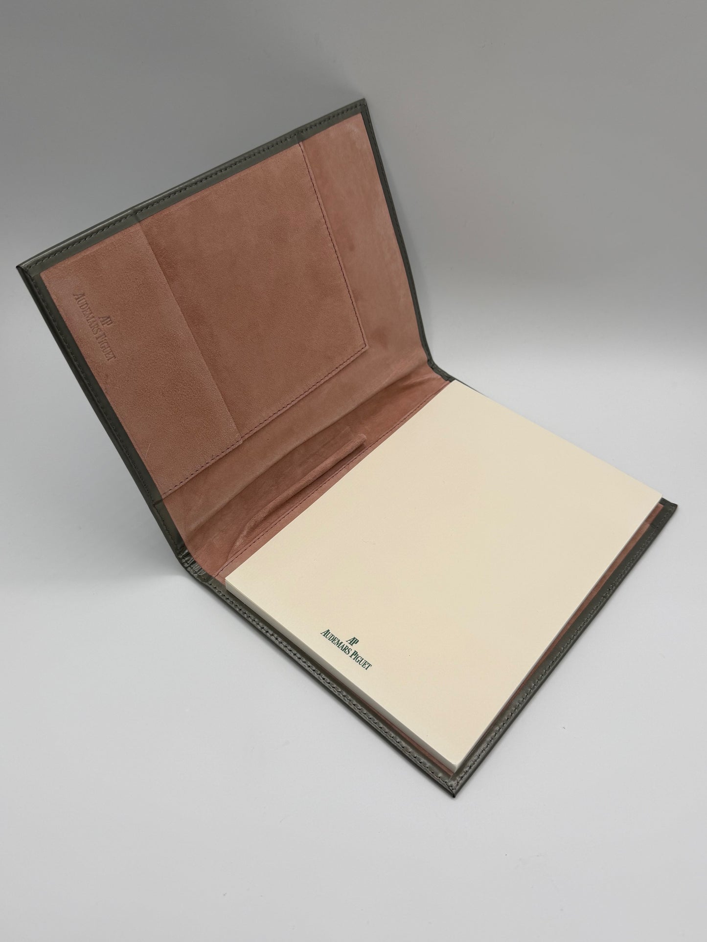 Audemars Piguet agenda block notes notepad pelle grigia grey leather vintage