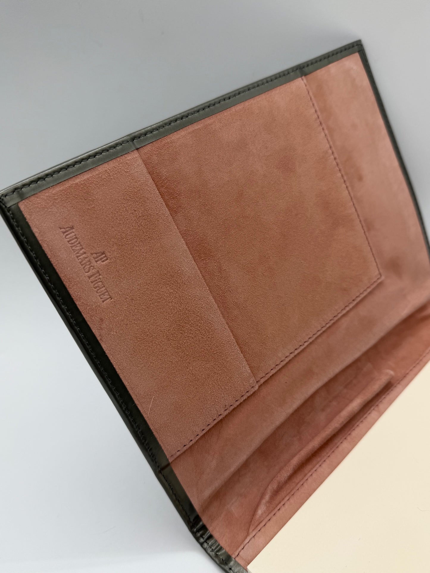 Audemars Piguet agenda block notes notepad pelle grigia grey leather vintage