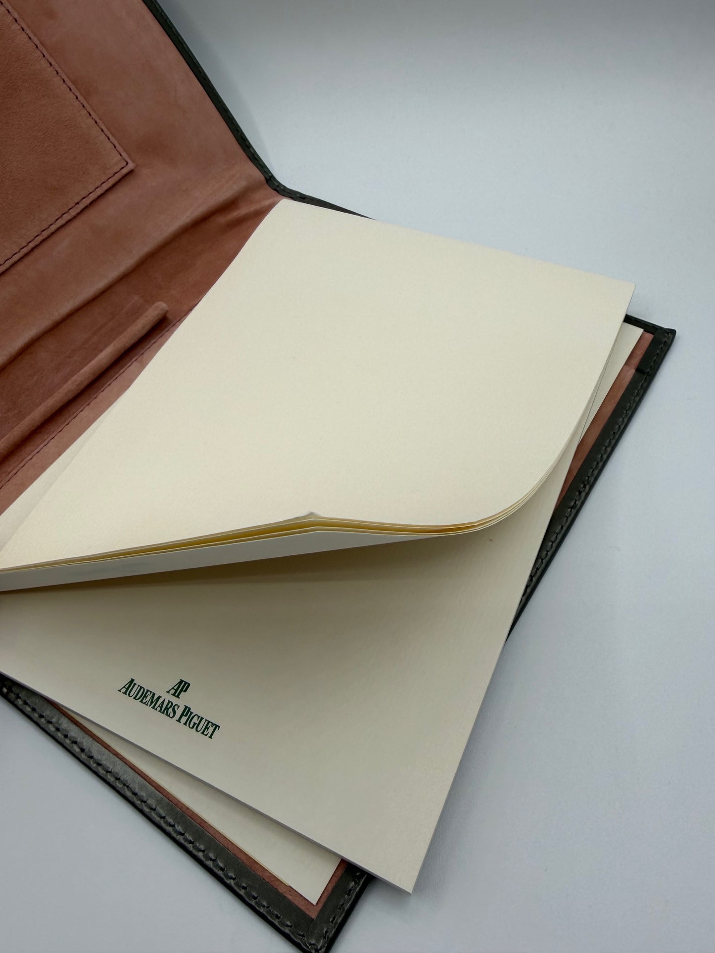 Audemars Piguet agenda block notes notepad pelle grigia grey leather vintage