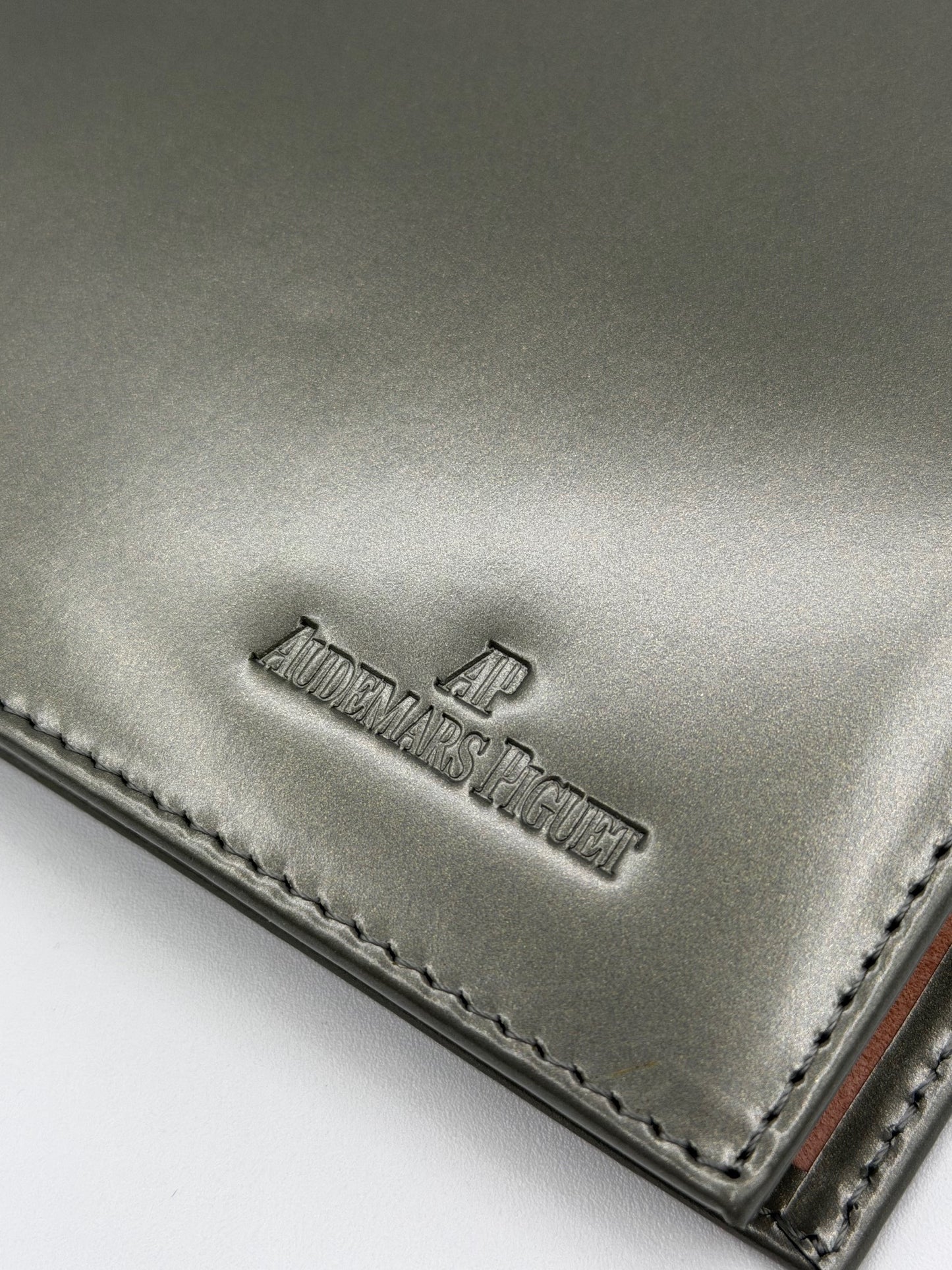 Audemars Piguet agenda block notes notepad pelle grigia grey leather vintage