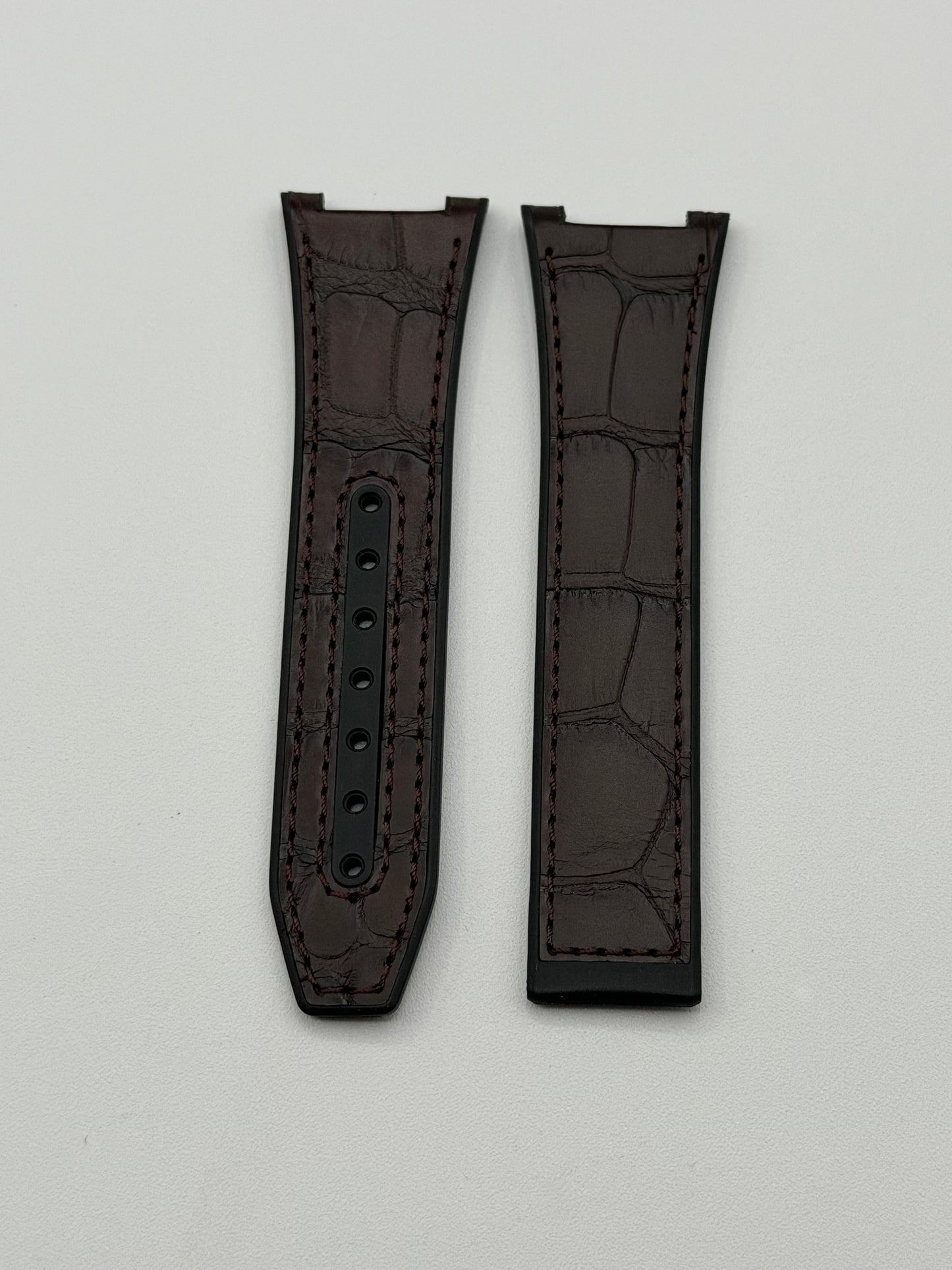 Omega Constellation 41 cinturino alligatore bordeaux caucciù strap 24(14)/18mm