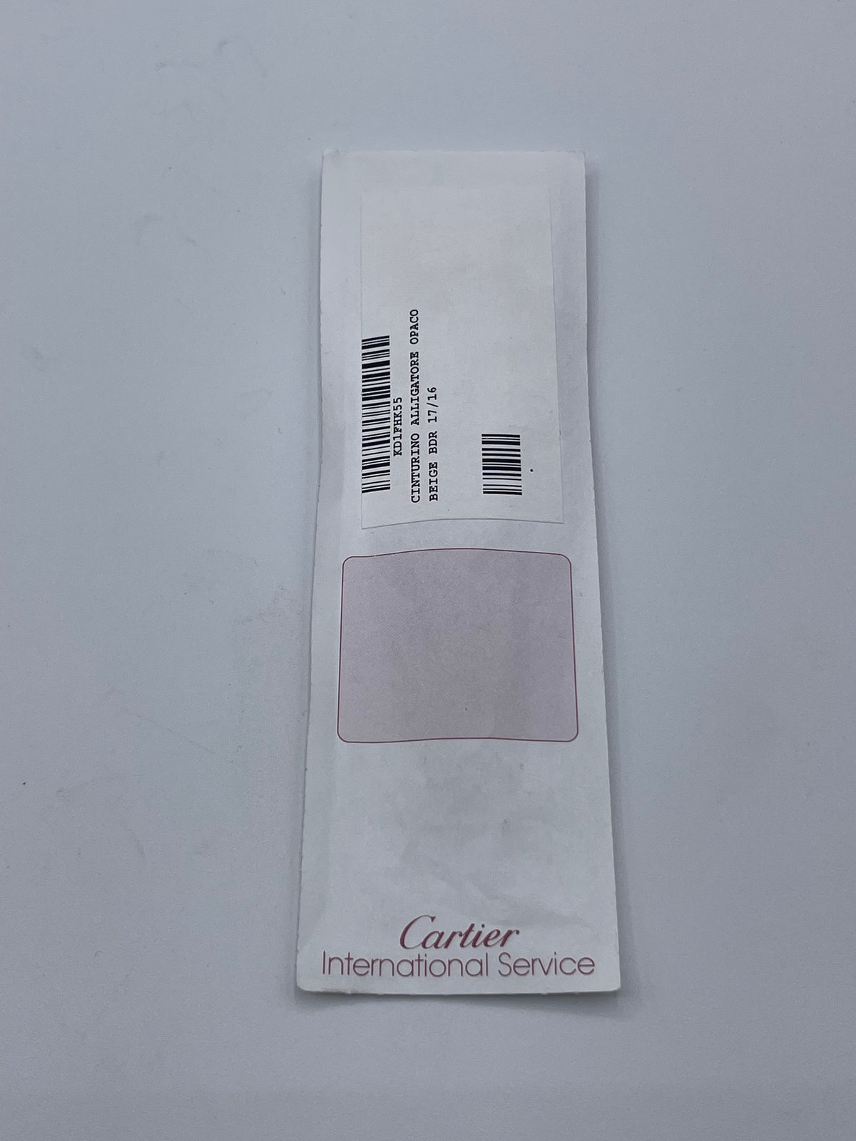 Cartier cinturino alligatore beige alligator KD1FHK55 17/16mm