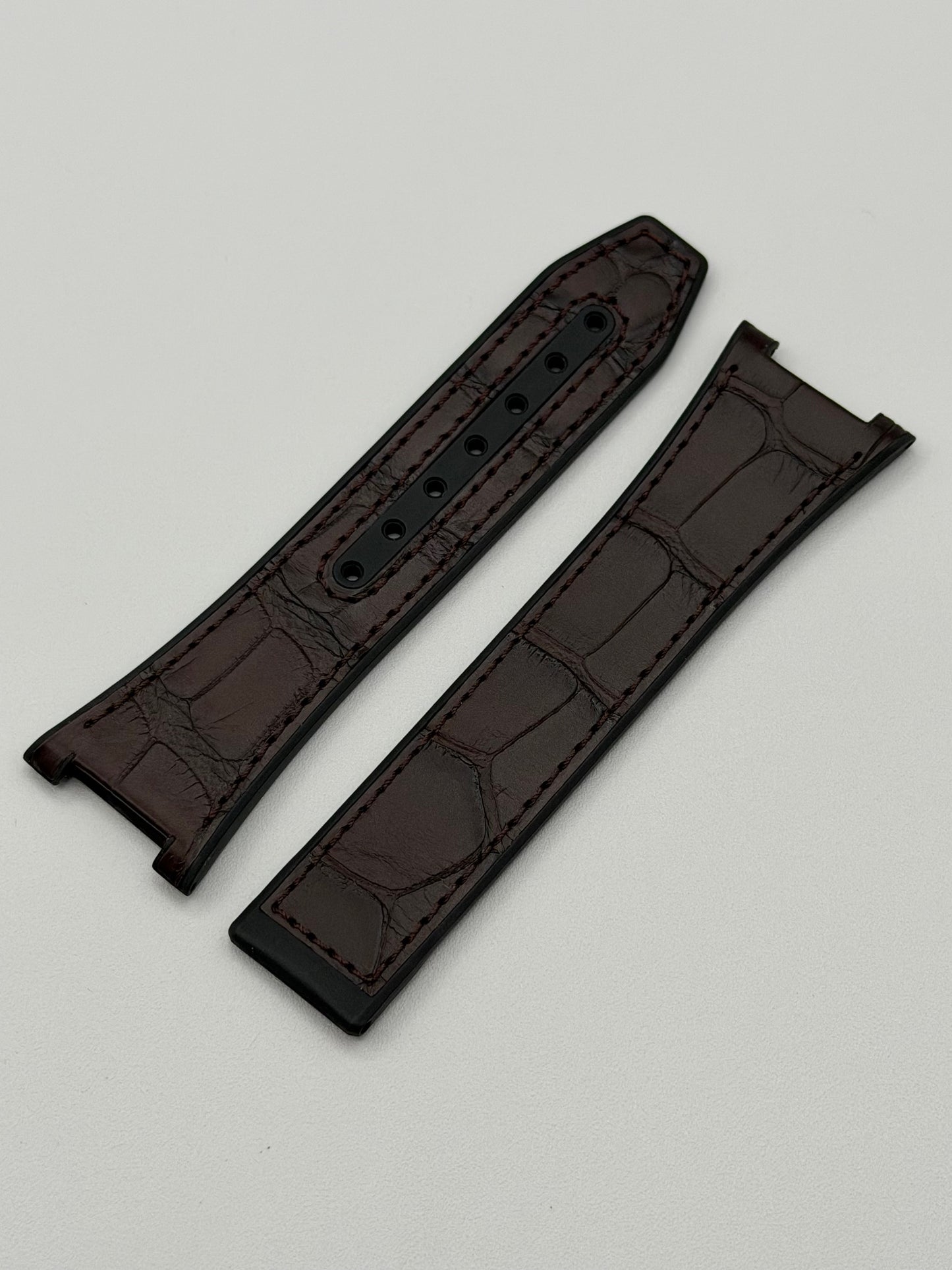 Omega Constellation 41 cinturino alligatore bordeaux caucciù strap 24(14)/18mm
