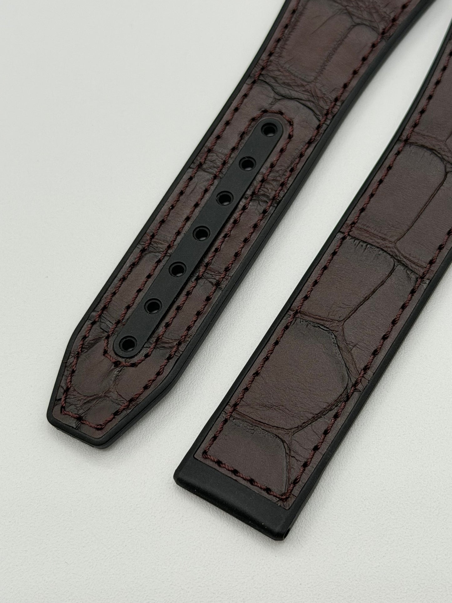Omega Constellation 41 cinturino alligatore bordeaux caucciù strap 24(14)/18mm