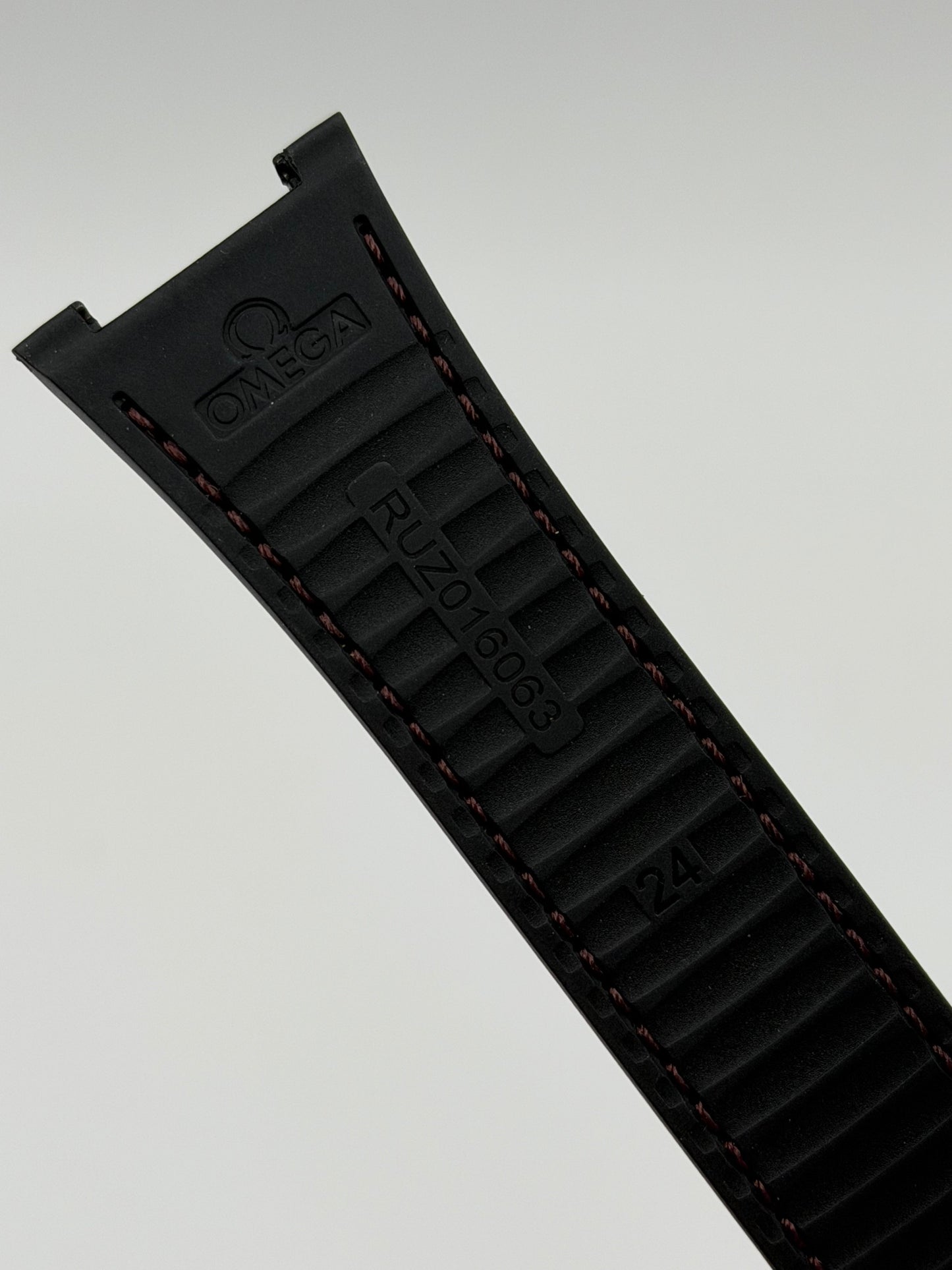 Omega Constellation 41 cinturino alligatore bordeaux caucciù strap 24(14)/18mm