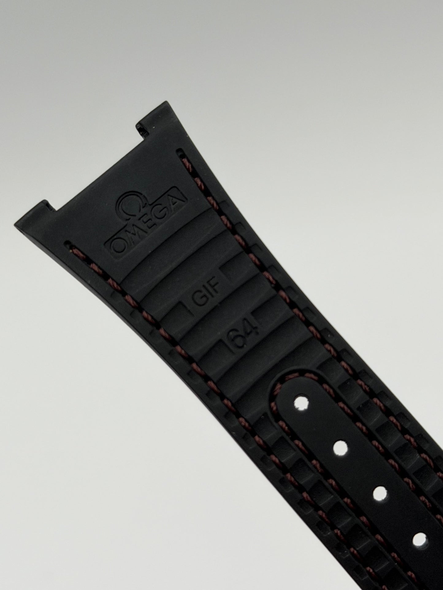 Omega Constellation 41 cinturino alligatore bordeaux caucciù strap 24(14)/18mm
