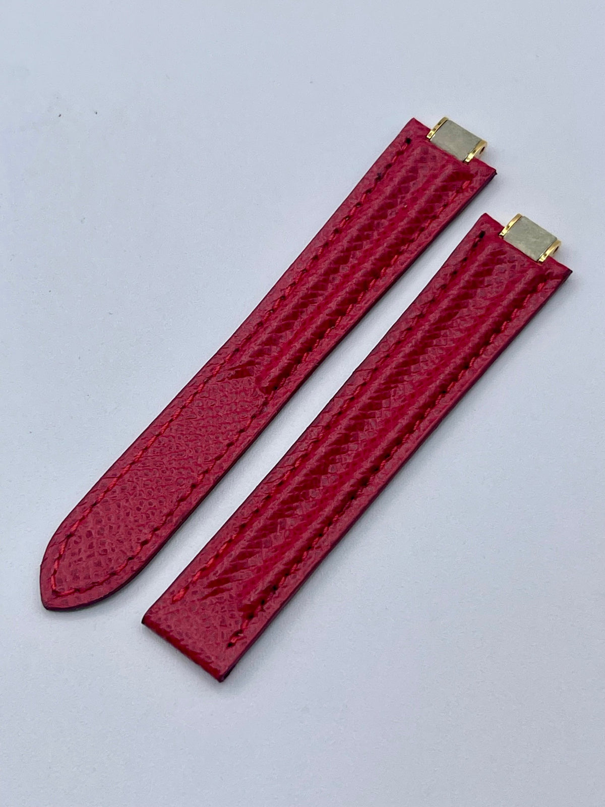 Cartier cinturino orologio vitello rosso red calf leather KD08E419 16/14mm