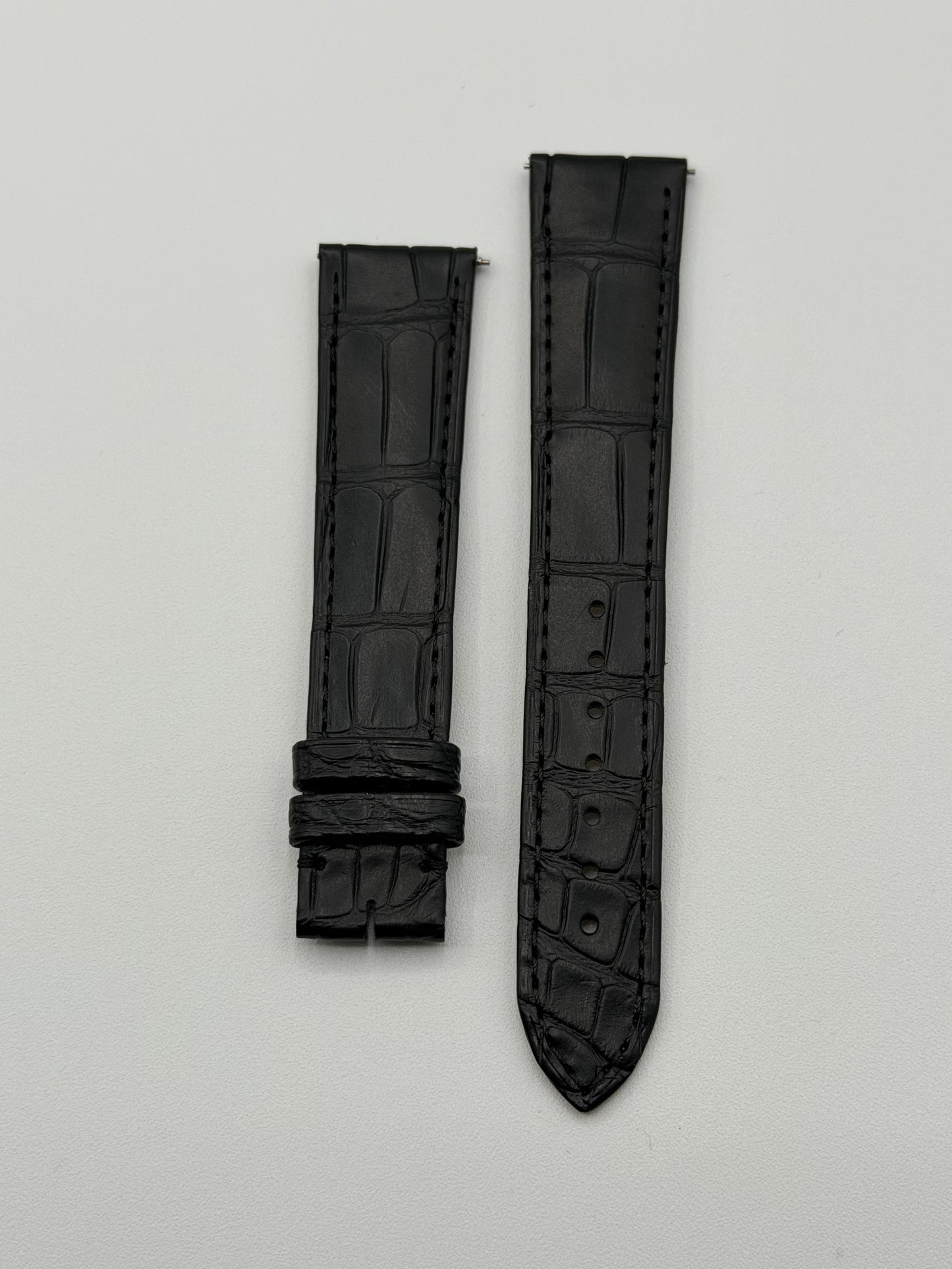 Cartier Tank cinturino alligatore nero black KD8TBK97 19/16mm