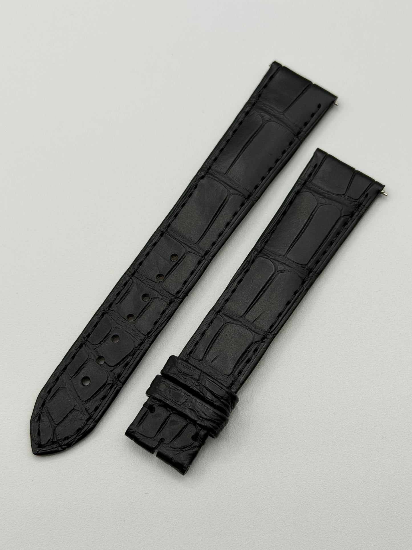 Cartier Tank cinturino alligatore nero black KD8TBK97 19/16mm
