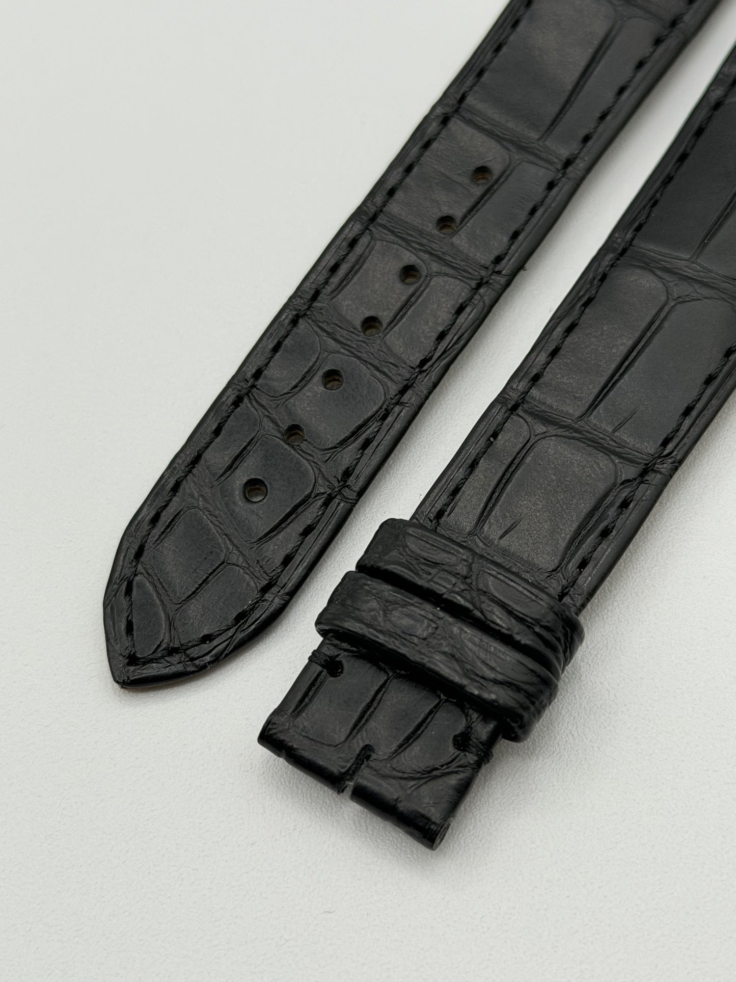 Cartier Tank cinturino alligatore nero black KD8TBK97 19/16mm