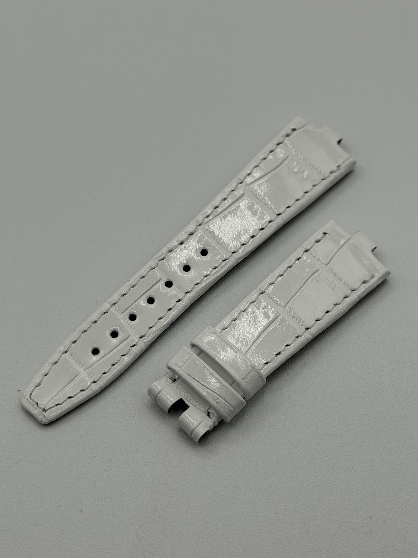 Vacheron Constantin Overseas cinturino pelle bianco white strap 20/16mm