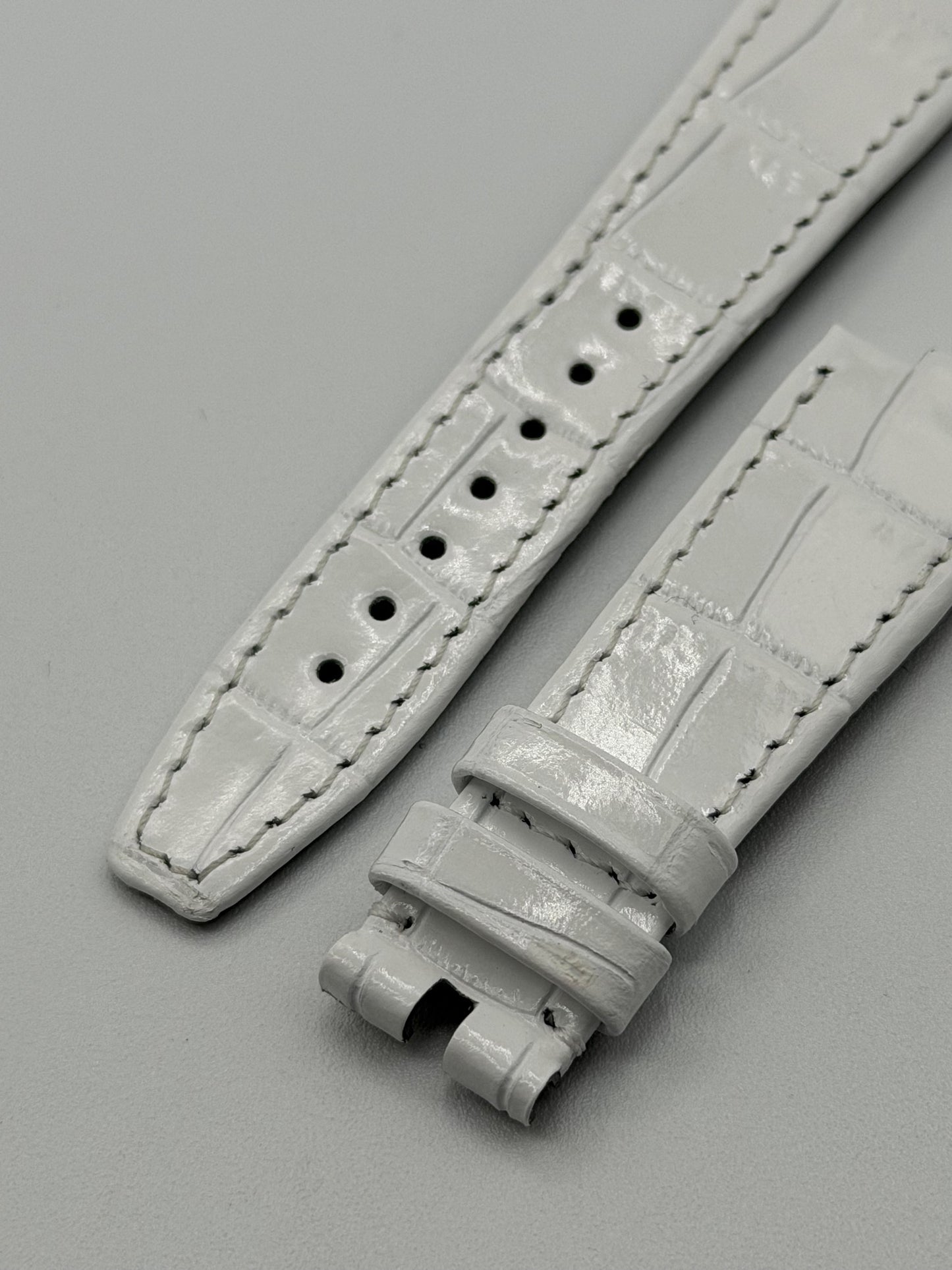 Vacheron Constantin Overseas cinturino pelle bianco white strap 20/16mm