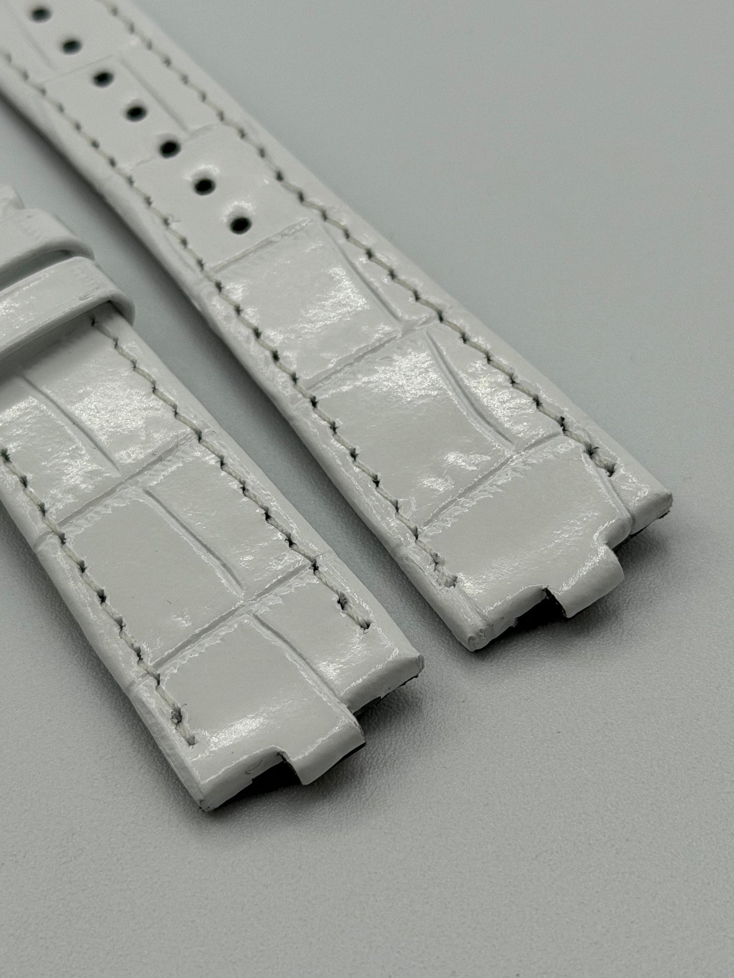 Vacheron Constantin Overseas cinturino pelle bianco white strap 20/16mm