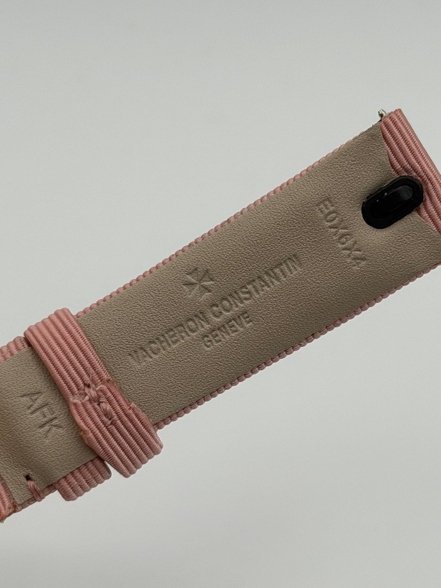 Vacheron Constantin Egerie cinturino tessuto rosa fabric pink strap 18/16mm