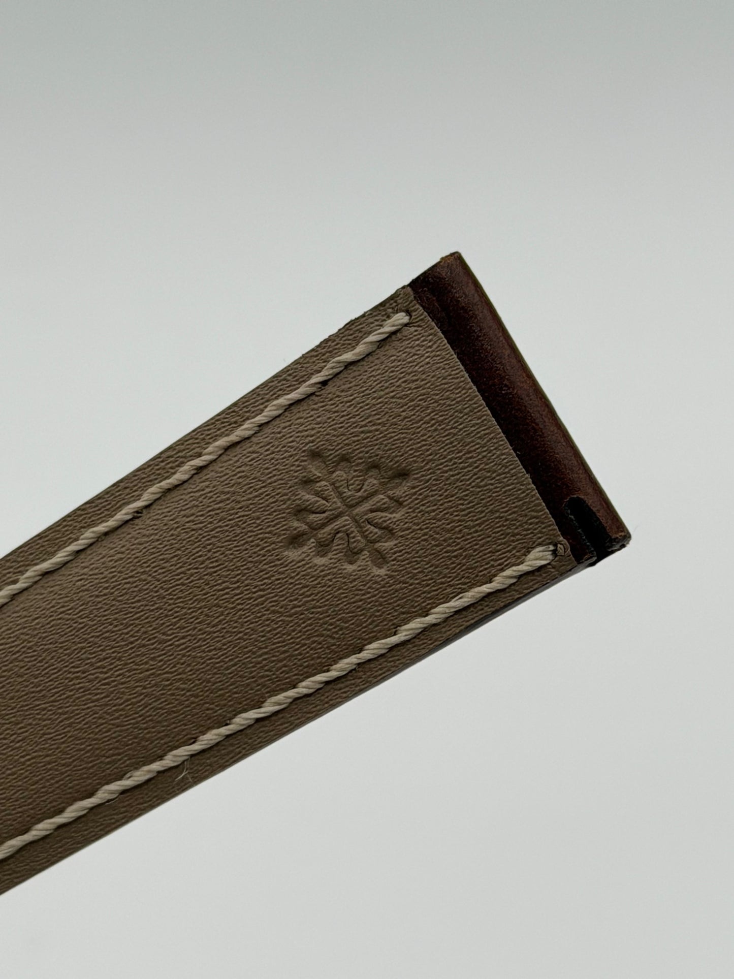 Patek Philippe cinturino pelle marrone brown leather strap 22/18mm