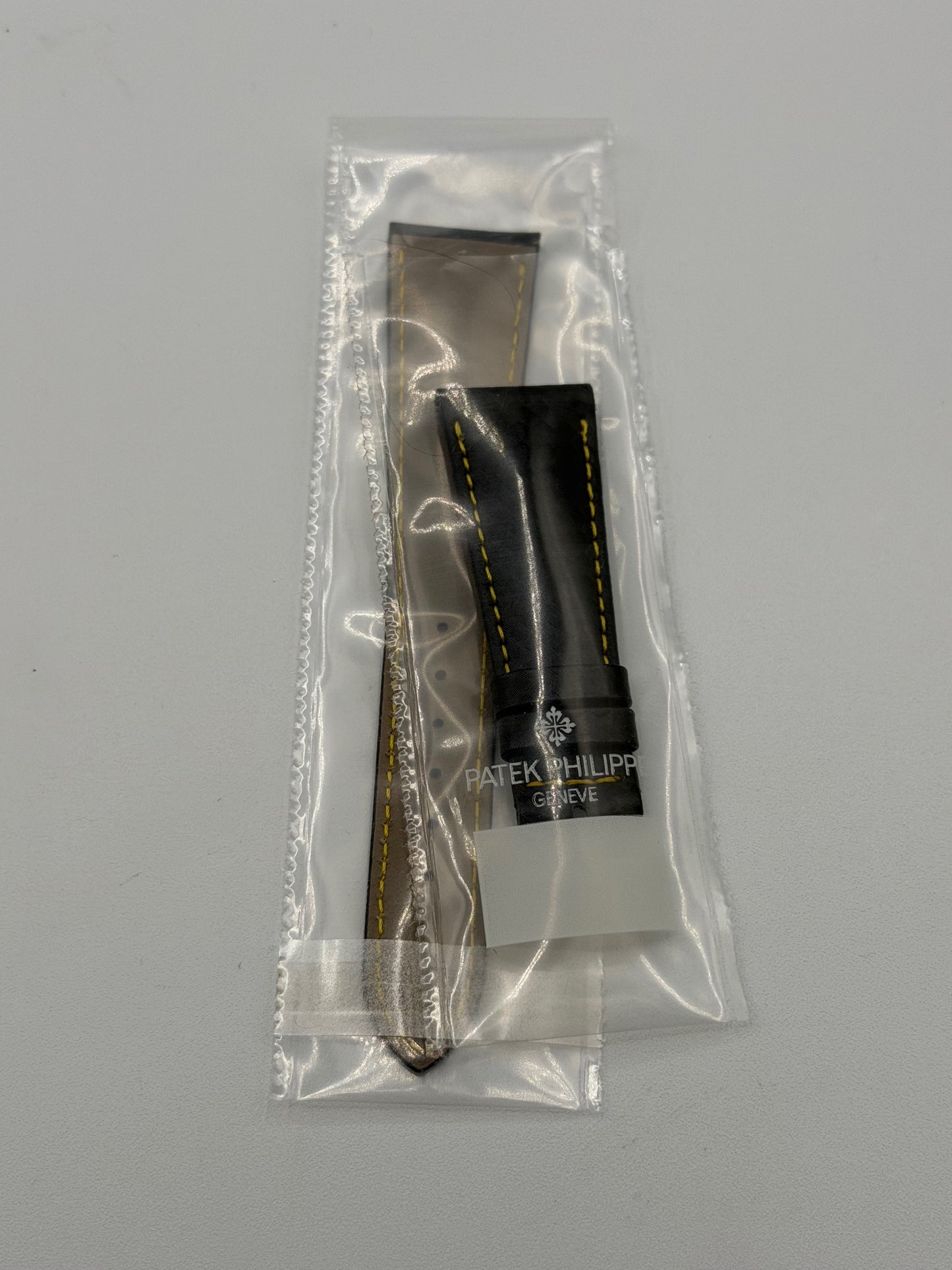 Patek Philippe Calatrava cinturino pelle nero techno leather strap 22/16mm
