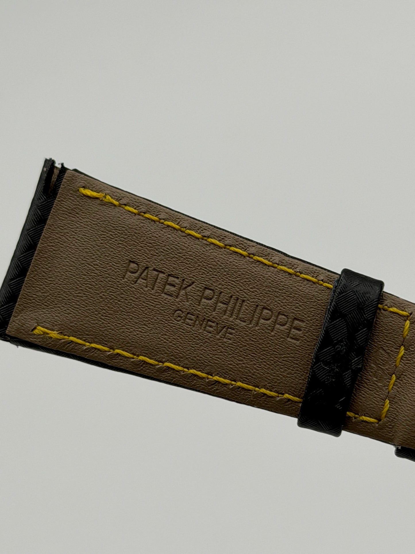 Patek Philippe Calatrava cinturino pelle nero techno leather strap 22/16mm