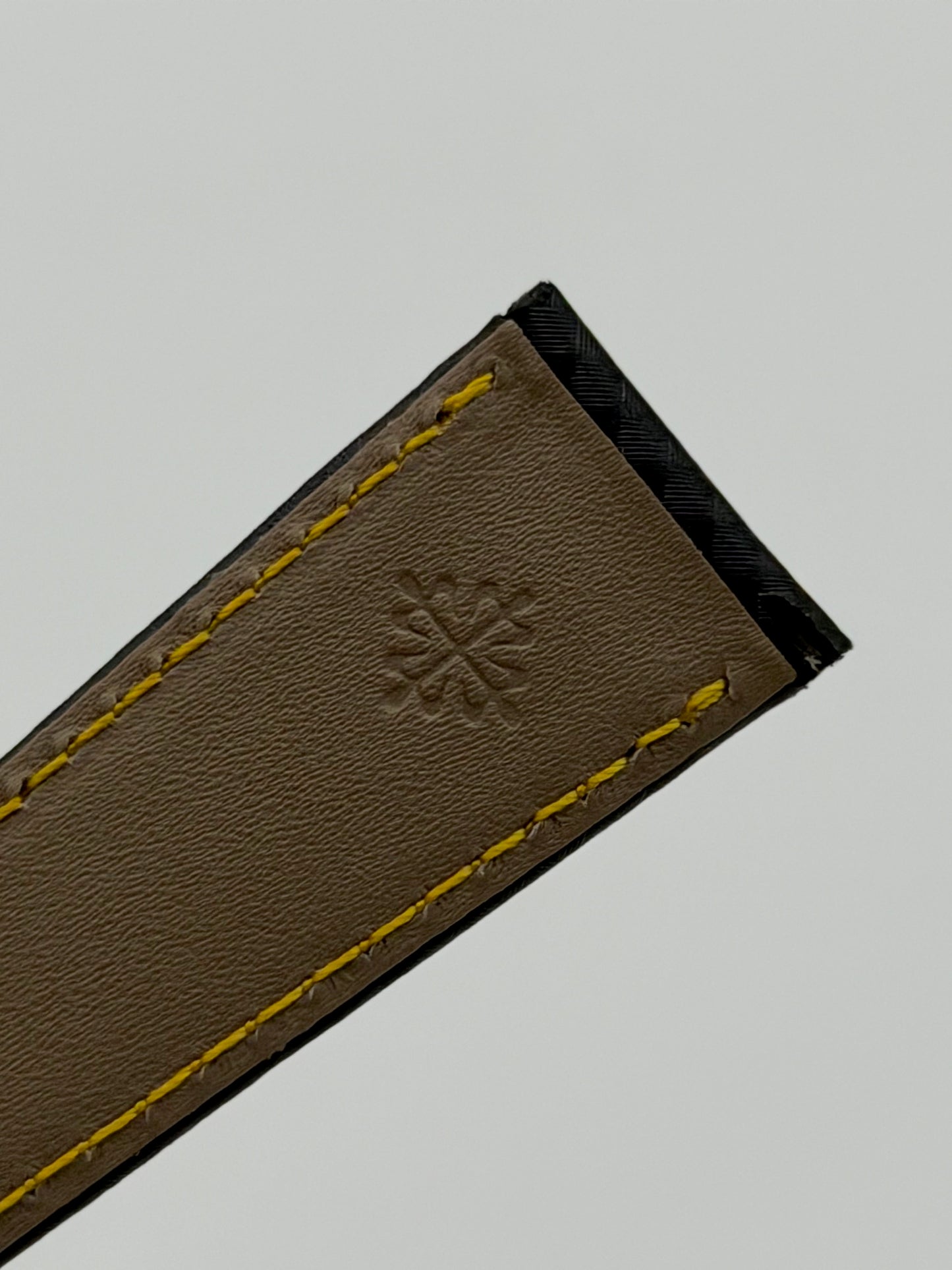 Patek Philippe Calatrava cinturino pelle nero techno leather strap 22/16mm
