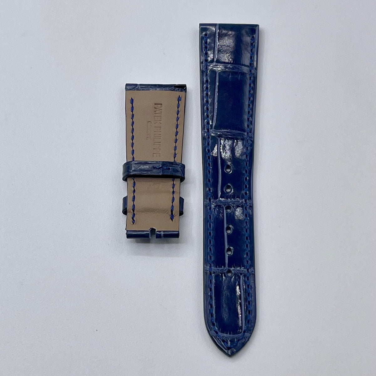 Patek Philippe cinturino alligatore blu blue strap 20/16mm