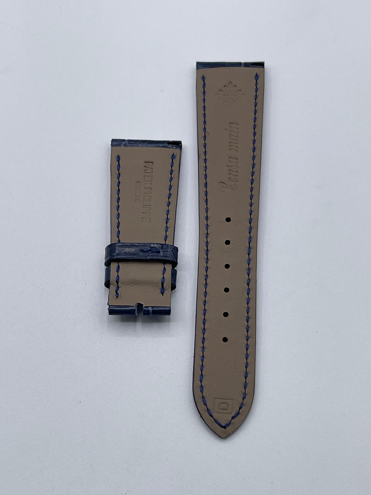 Patek Philippe cinturino alligatore blu blue strap 20/16mm