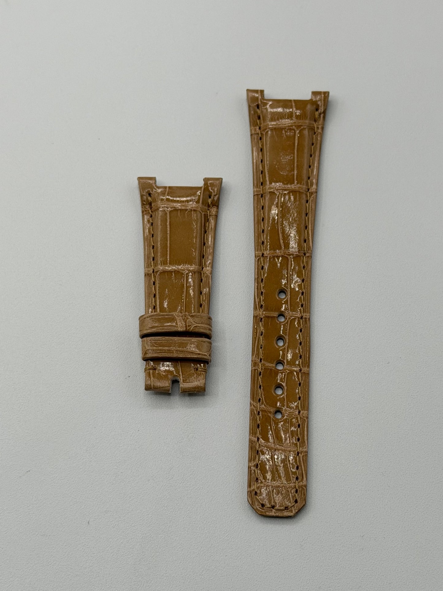 Patek Philippe Nautilus lady cinturino alligatore beige alligator strap 21/14mm