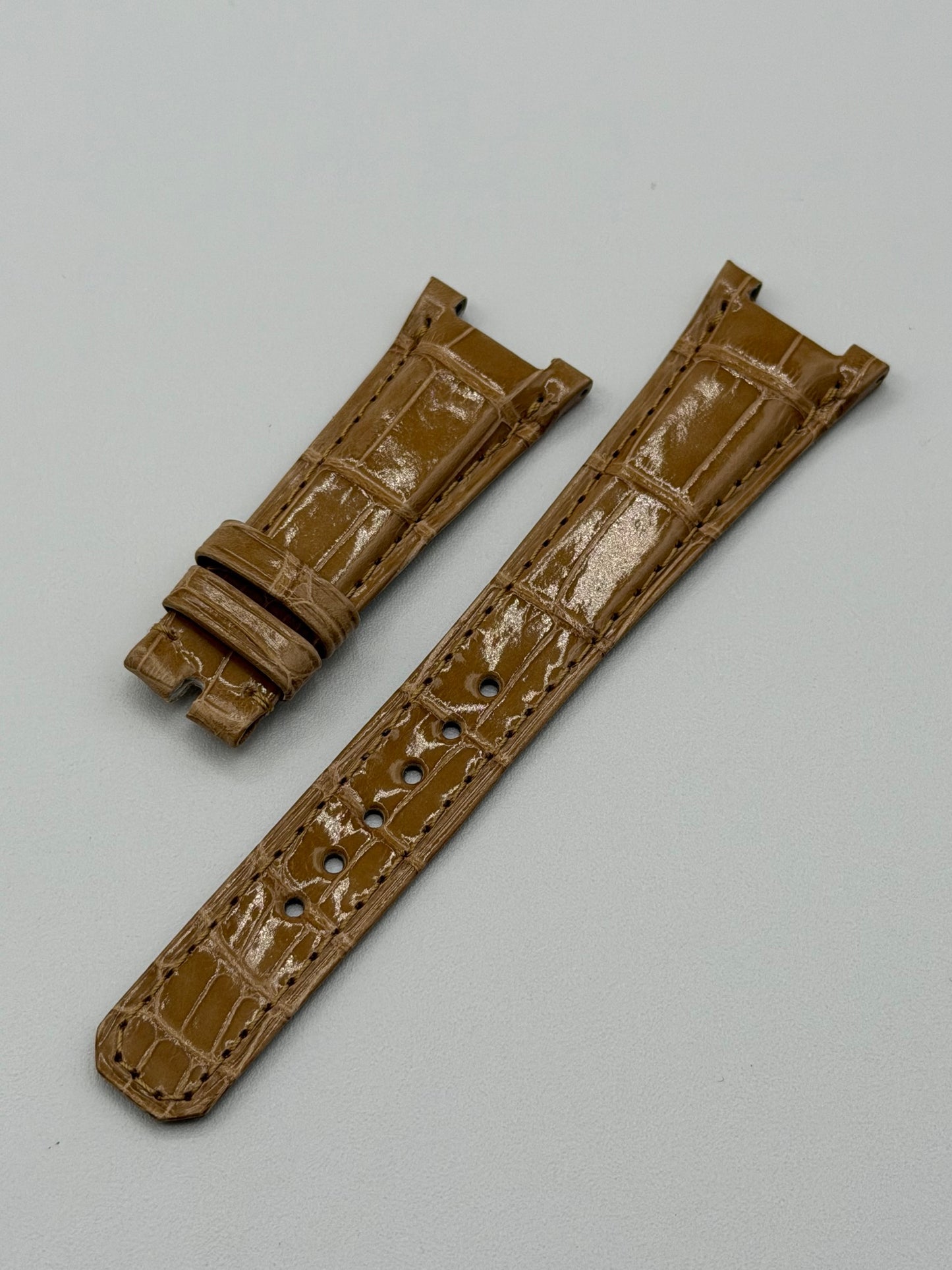 Patek Philippe Nautilus lady cinturino alligatore beige alligator strap 21/14mm