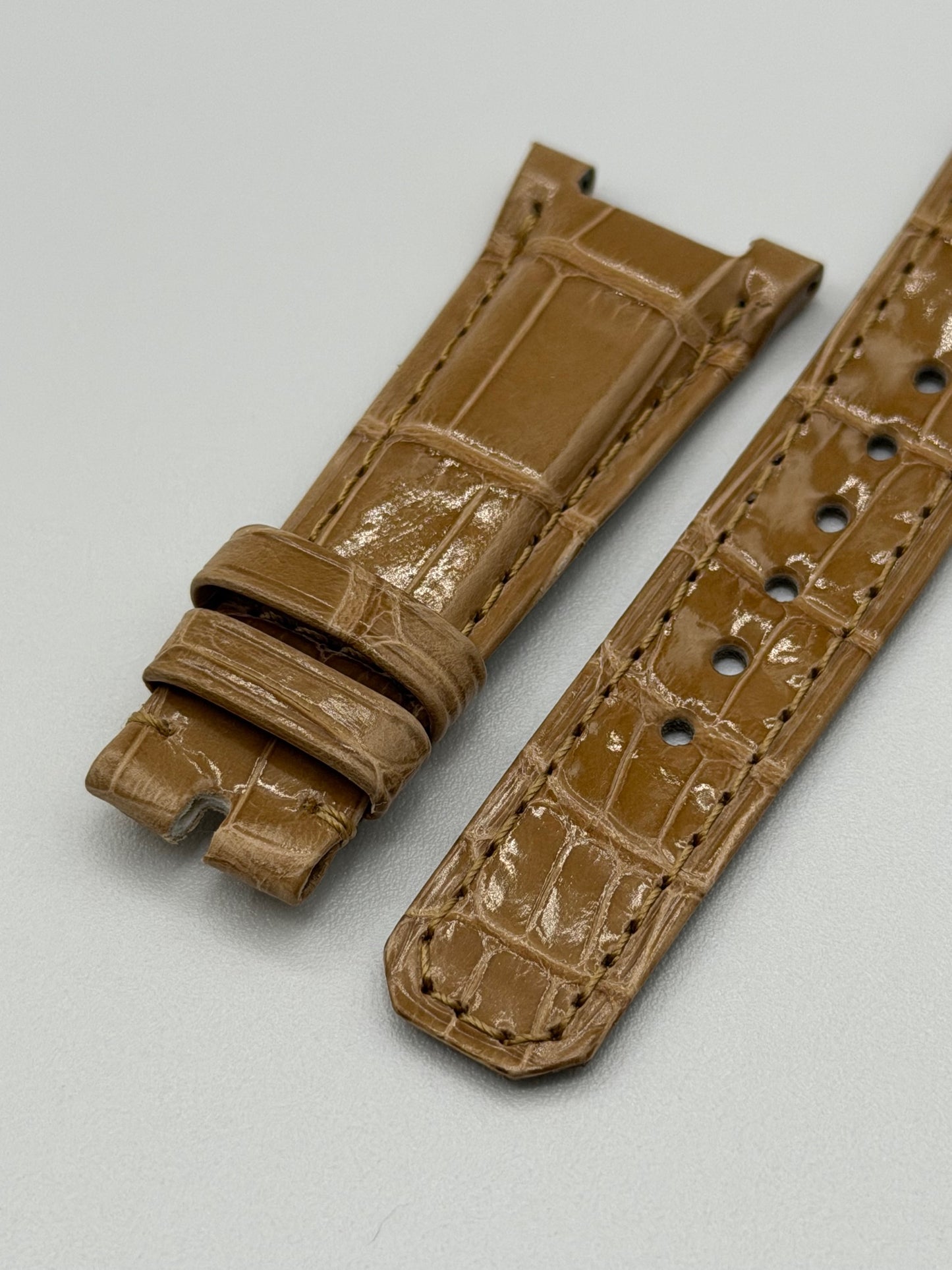 Patek Philippe Nautilus lady cinturino alligatore beige alligator strap 21/14mm